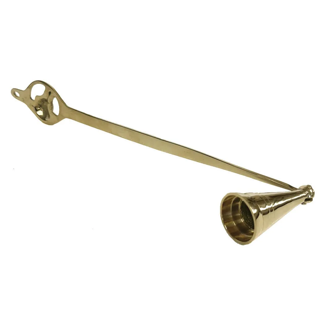 11-3/4" Polished Brass Horse Head Candle Snuffer