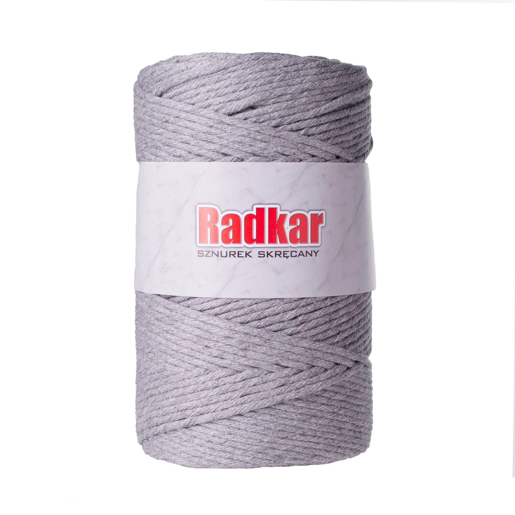 3mm Grey macrame twisted cotton cord