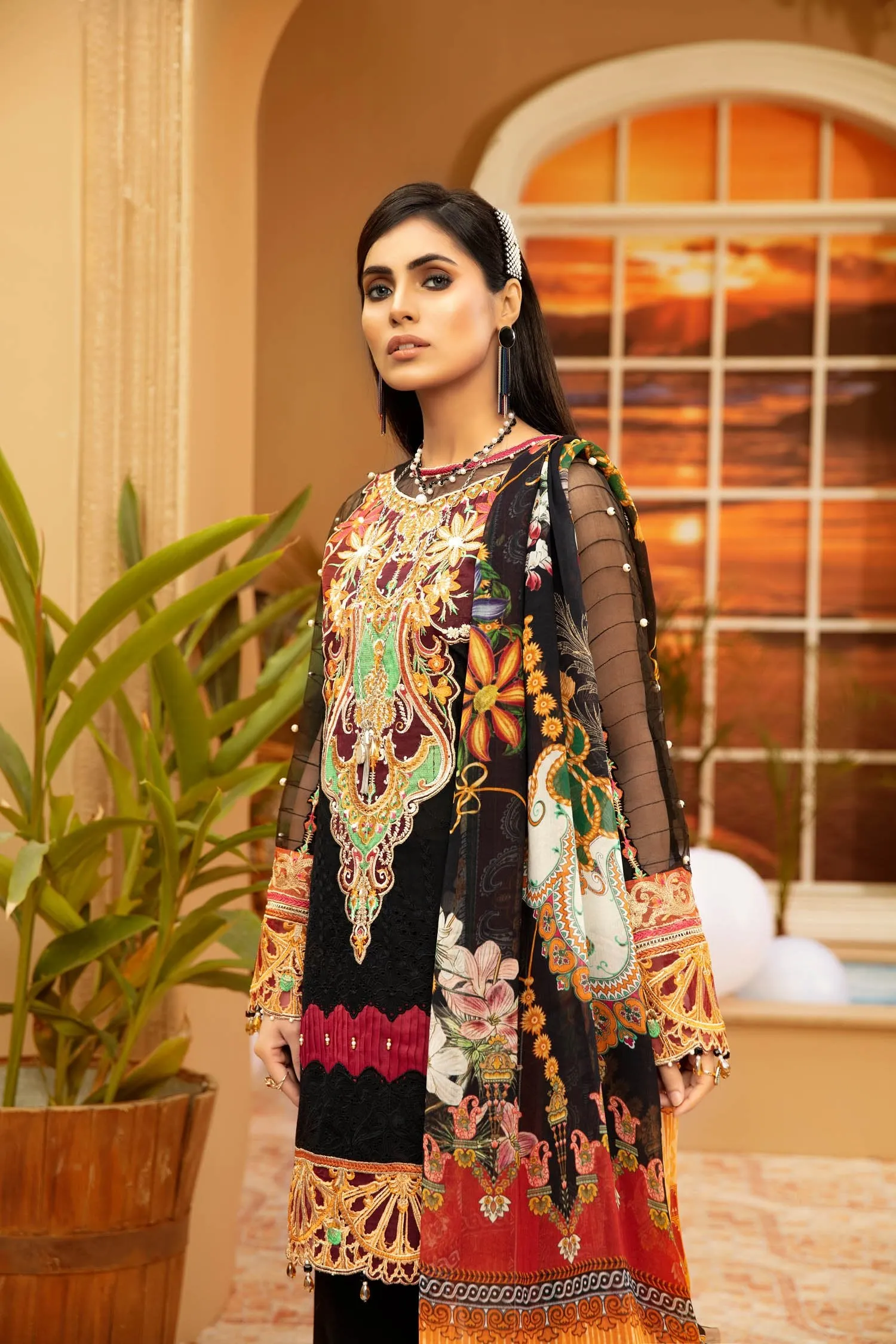 Adan's Libas Schiffli Embroidered Lawn Collection Chapter 2 – Mineral Magic