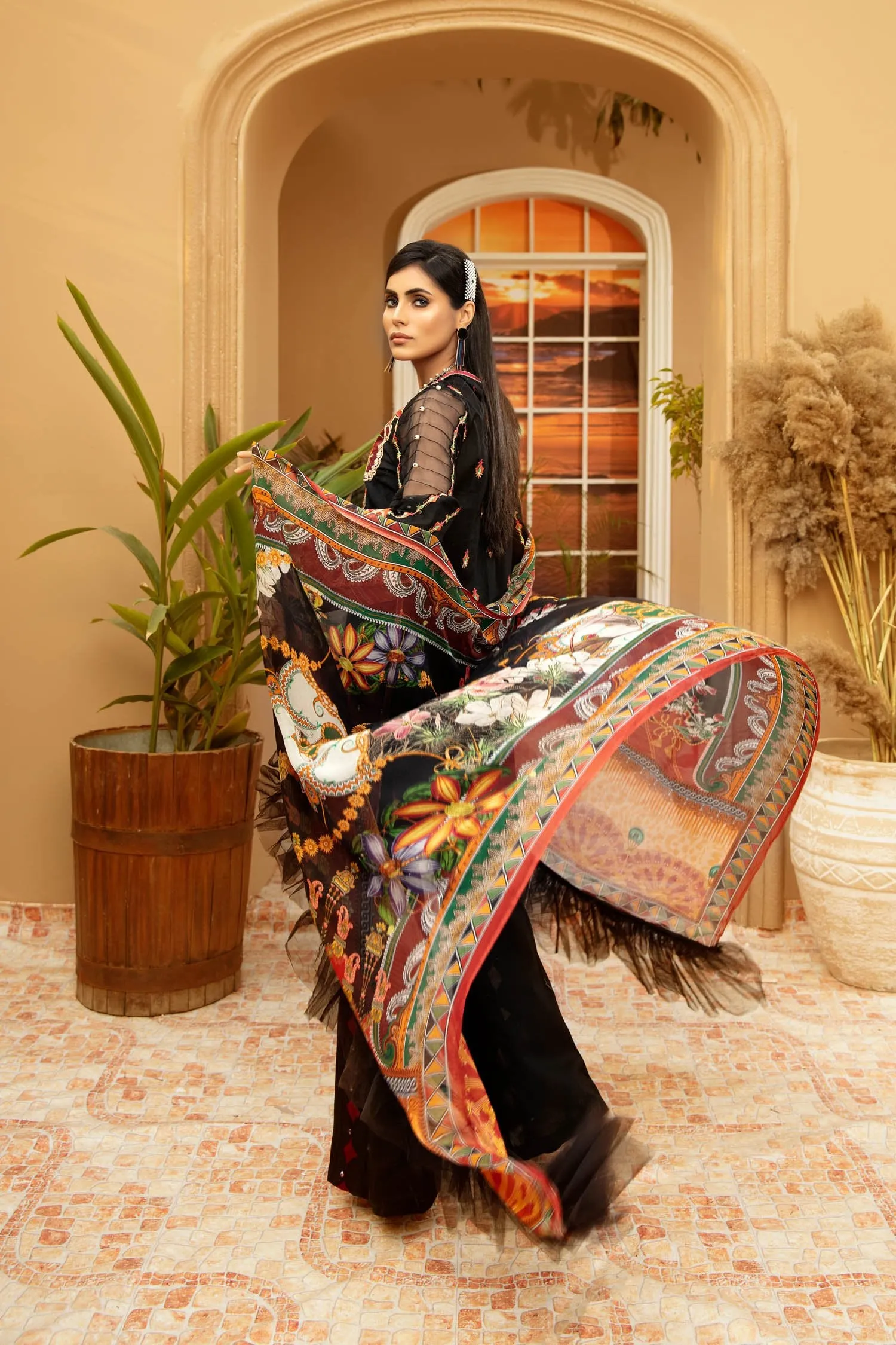 Adan's Libas Schiffli Embroidered Lawn Collection Chapter 2 – Mineral Magic