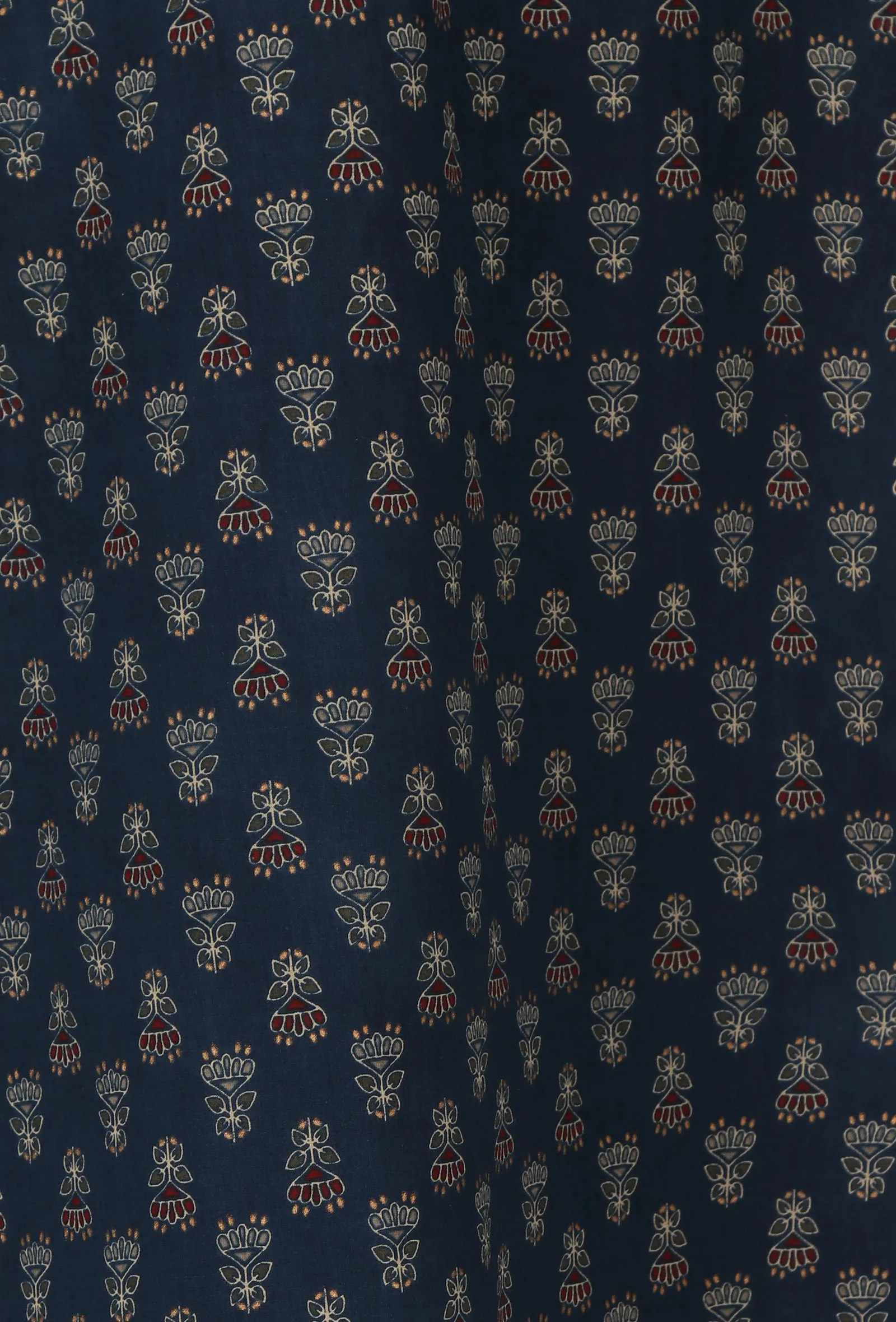 Ajrakh Printed blue Color Cotton Slip