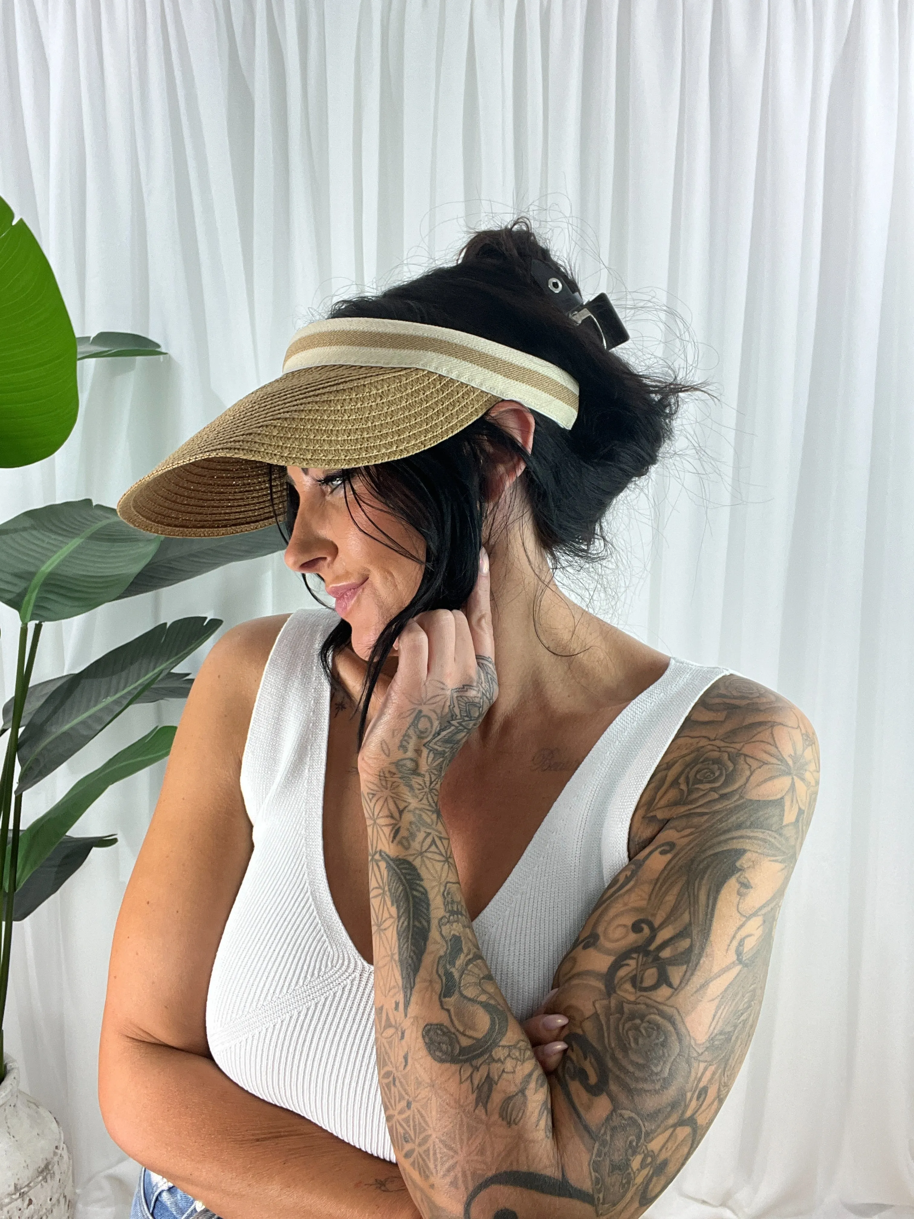 Alley Visor - Natural Tan