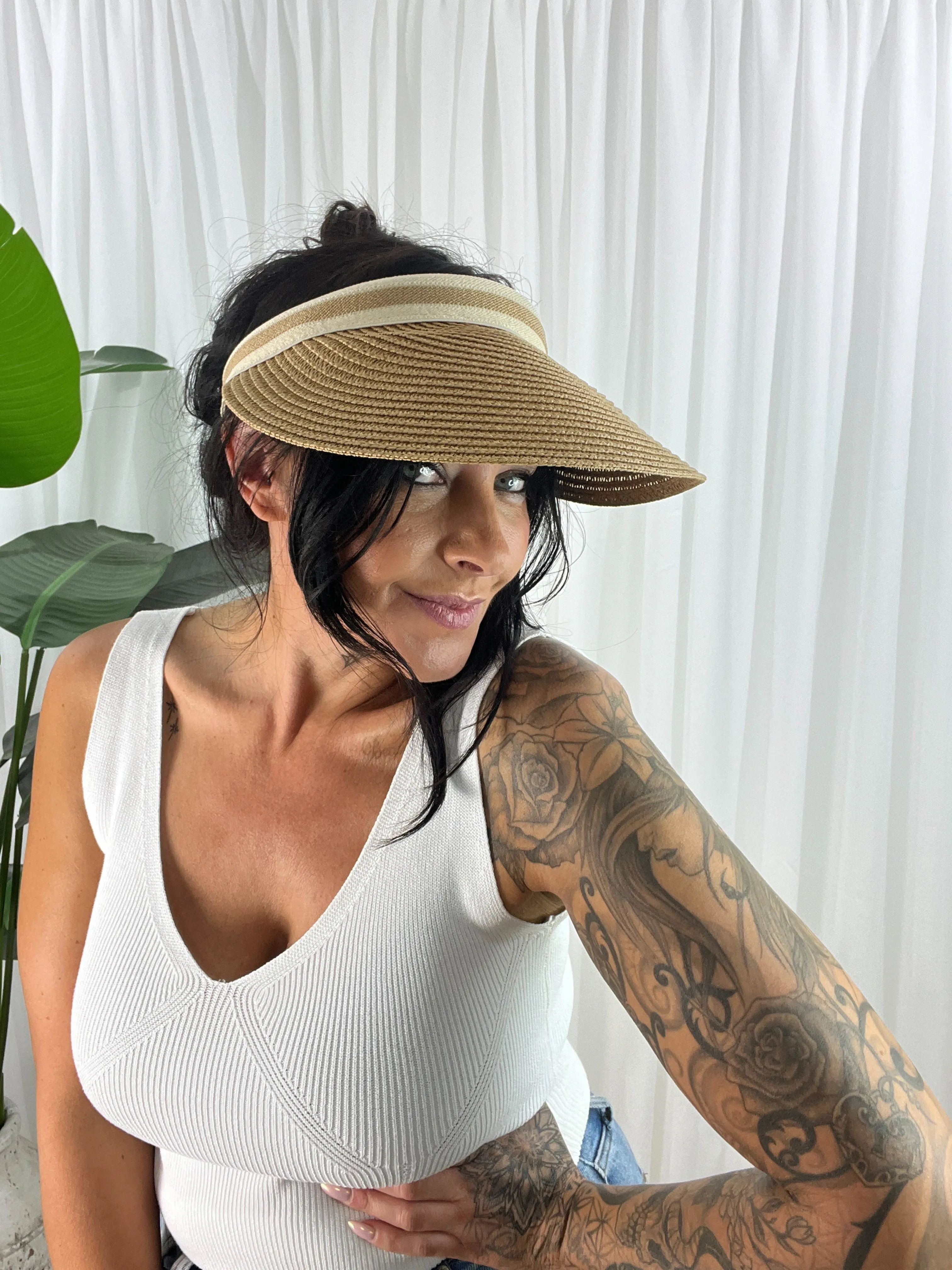 Alley Visor - Natural Tan