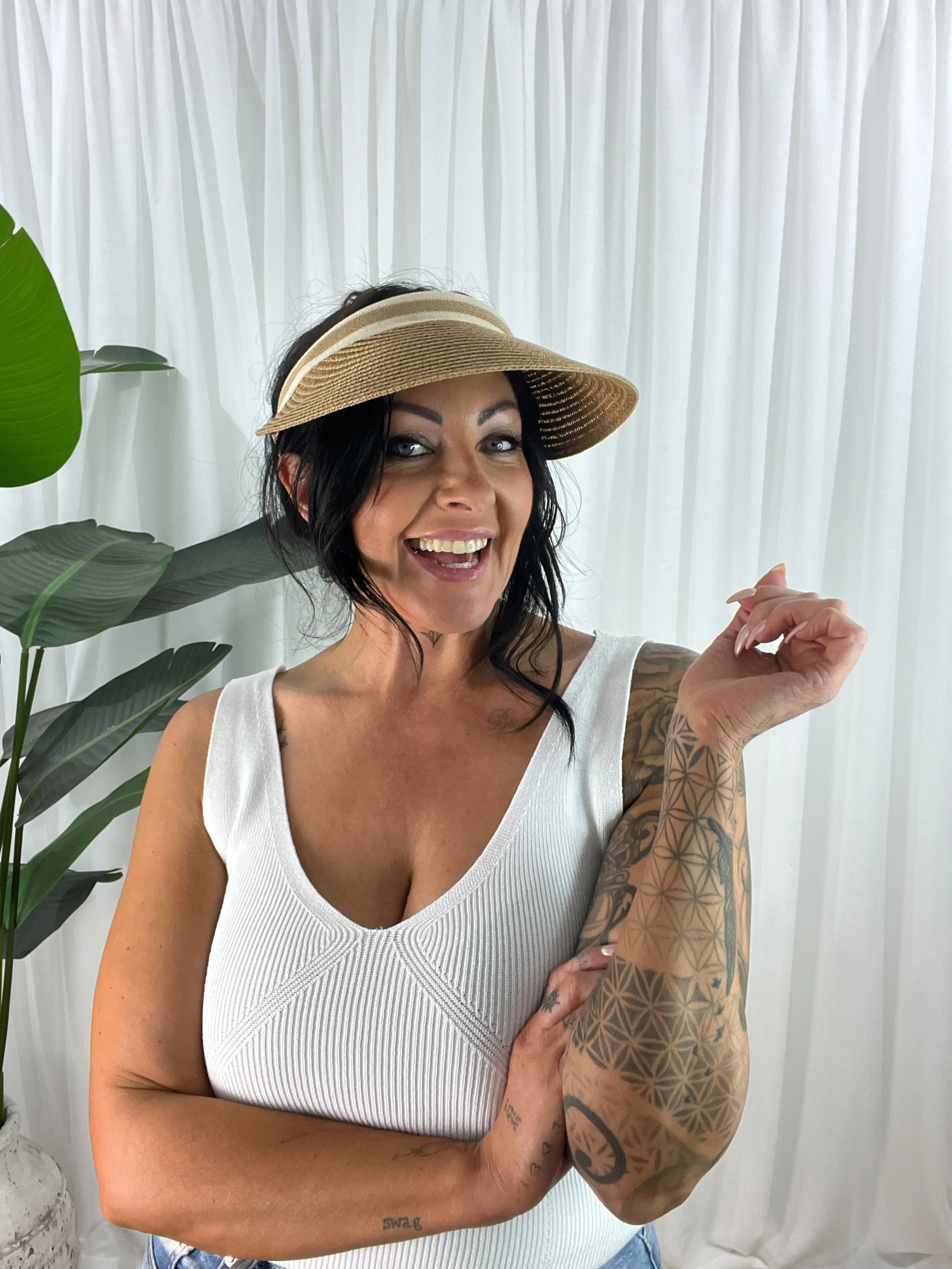 Alley Visor - Natural Tan