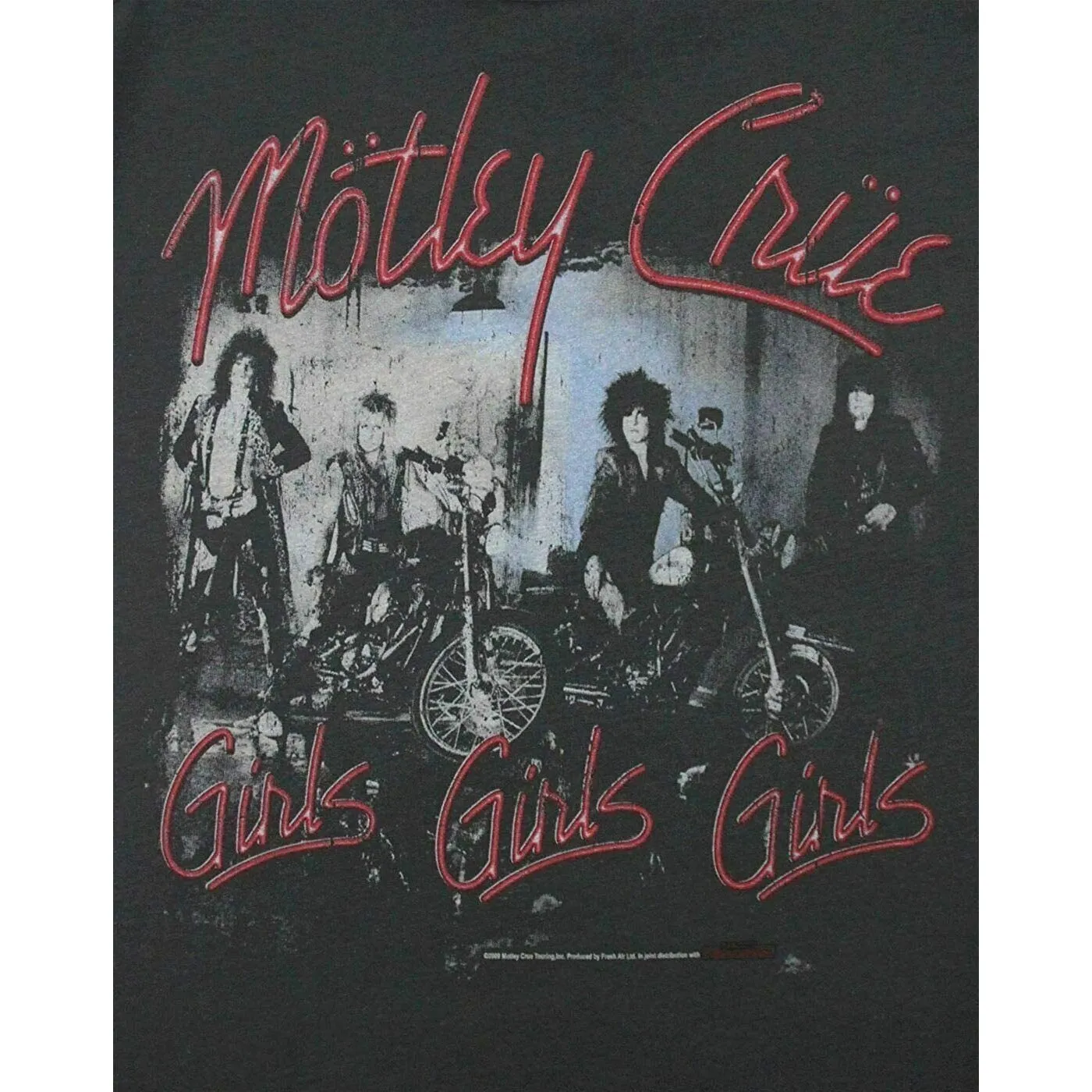 Amplified Official Mens Motley Crue Girls Girls Girls T-Shirt