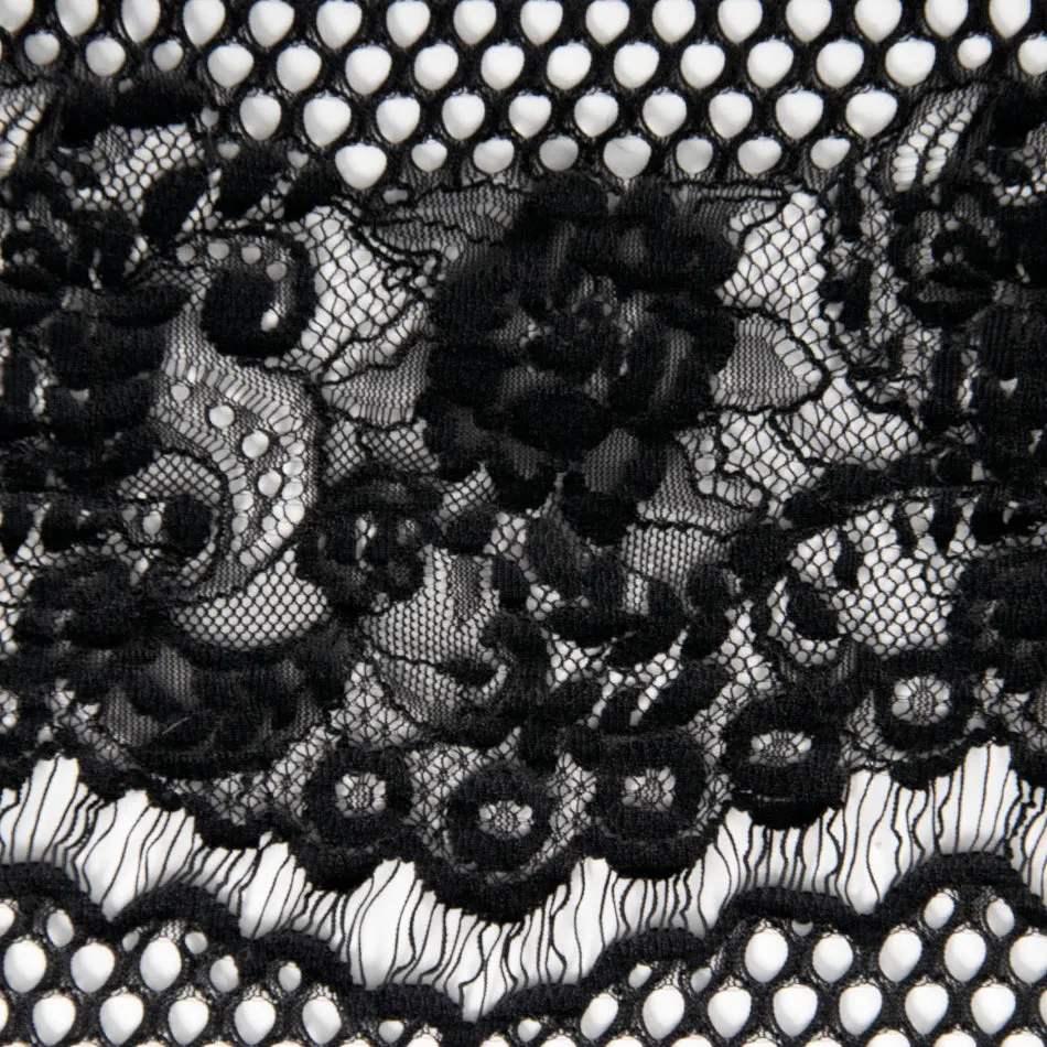 Black Floral Lace 2434