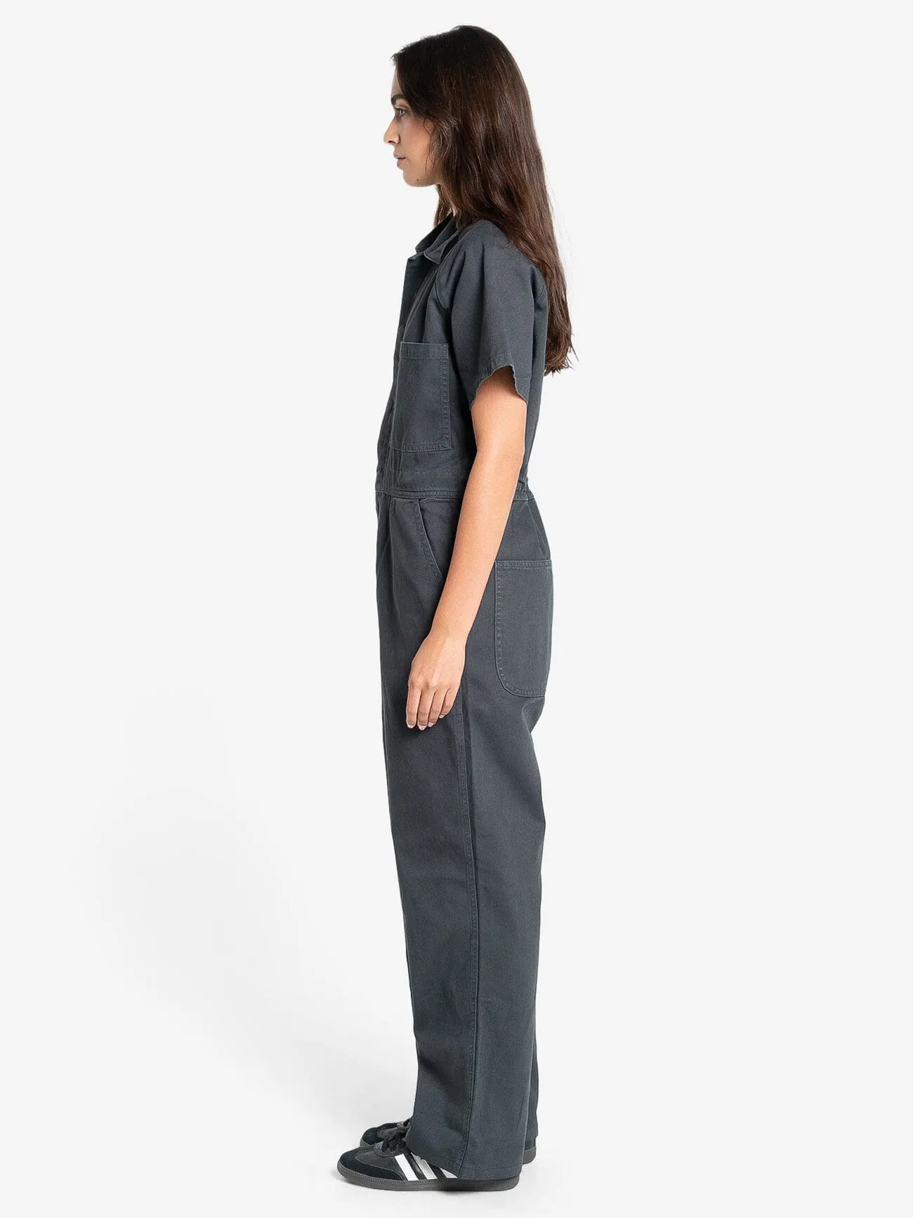 Carpenter Short Sleeve Coverall - Dark Charcoal