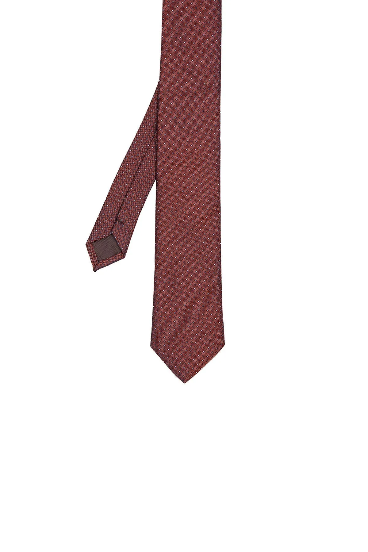 Casual 2.5-inch Slim Gold Tie, Orange 6