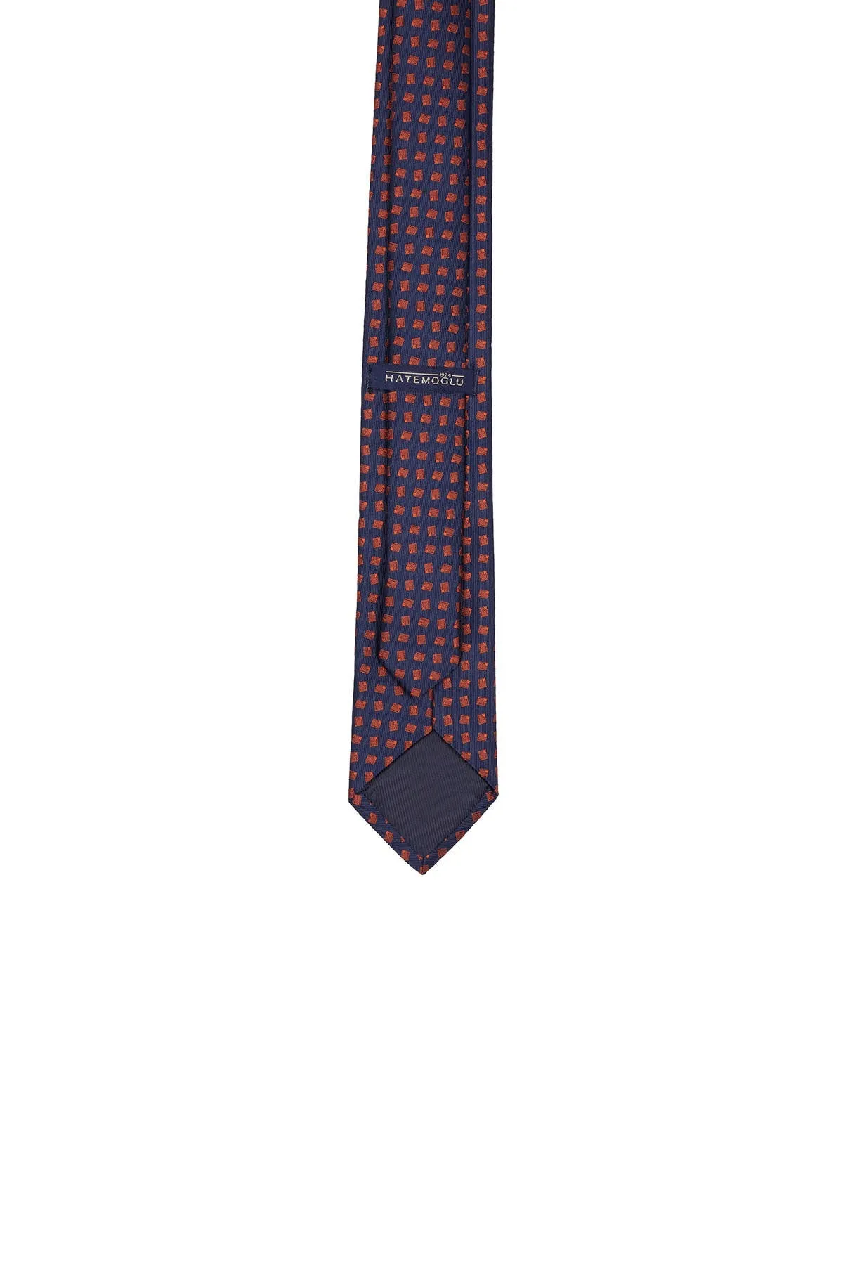 Casual 2.5-inch Slim Gold Tie, Orange 7