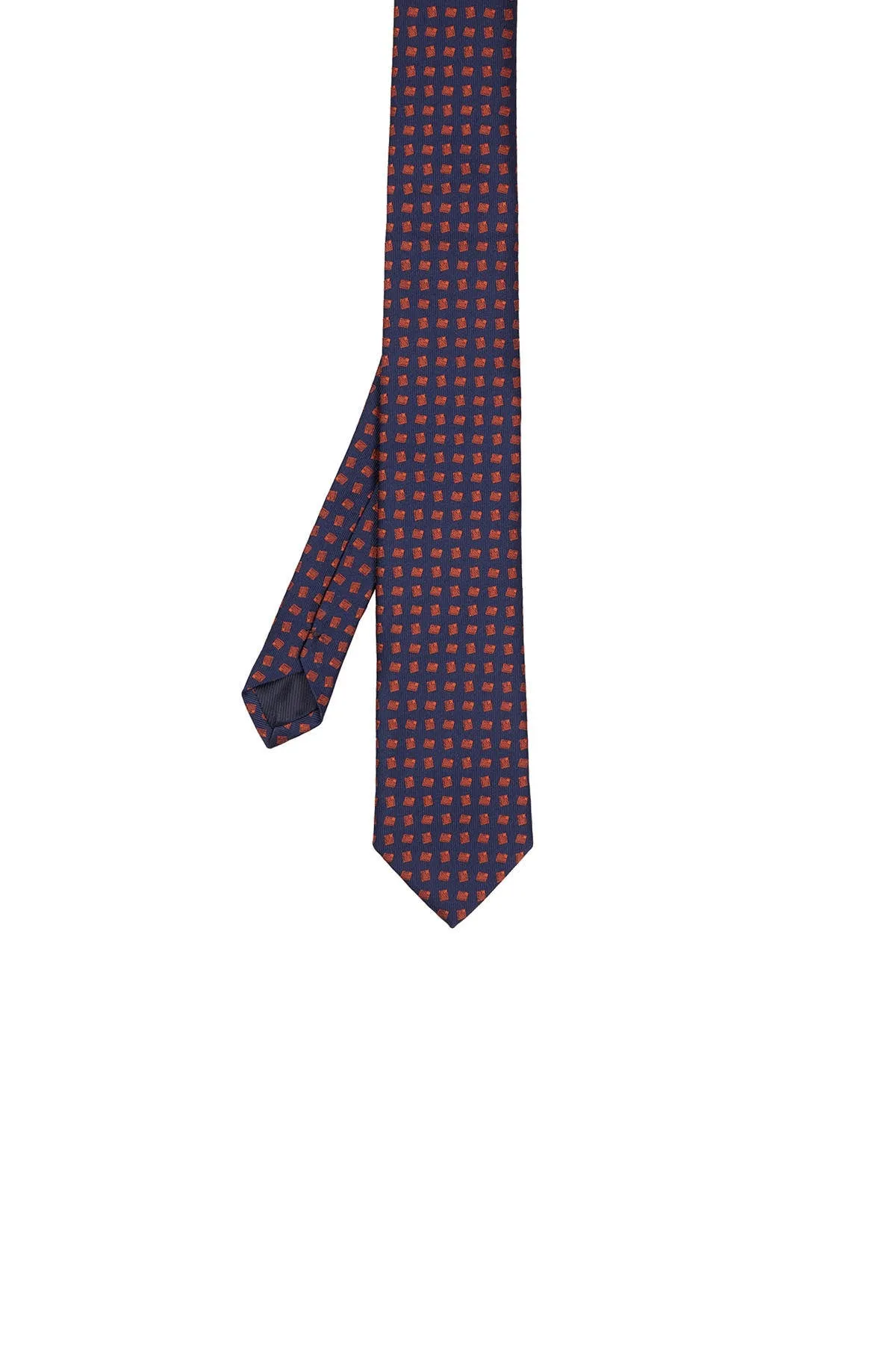 Casual 2.5-inch Slim Gold Tie, Orange 7