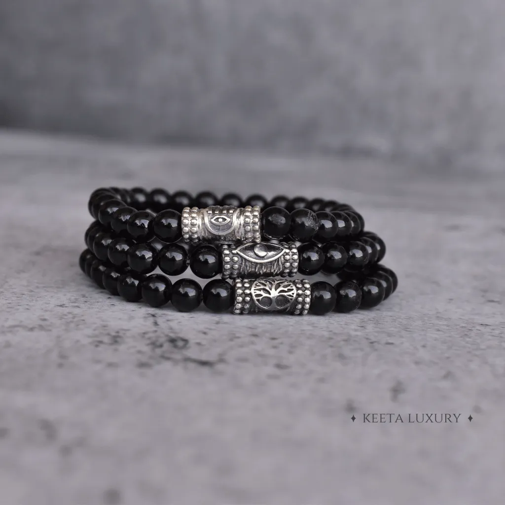 Celtic Symbolism - Black Onyx Bracelet