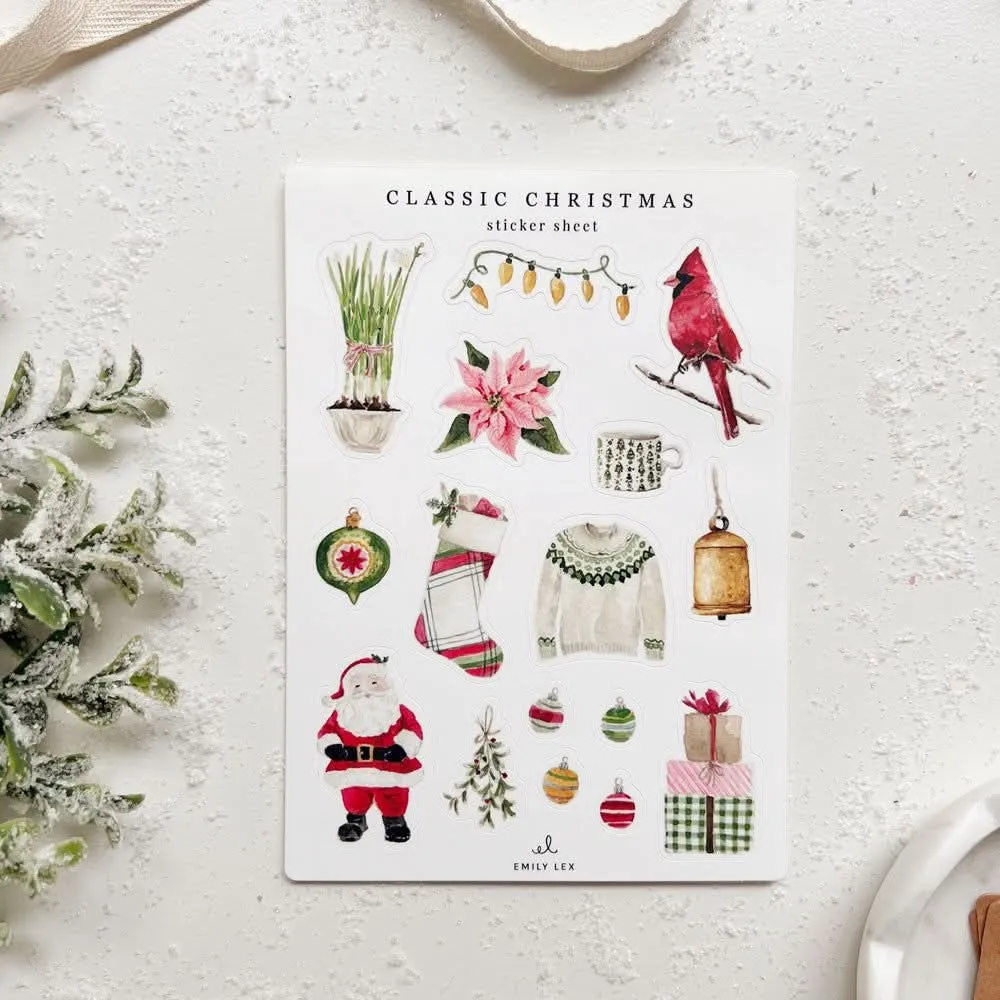 christmas sticker sheets