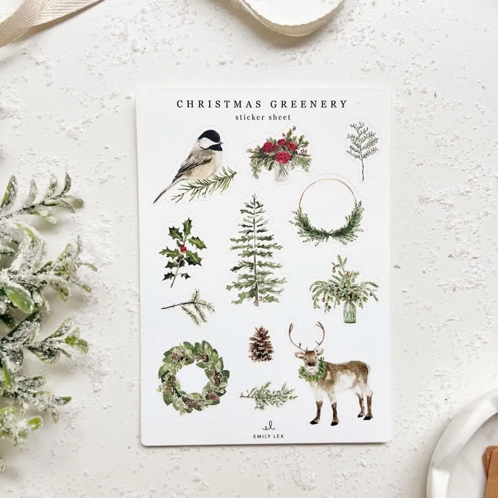 christmas sticker sheets