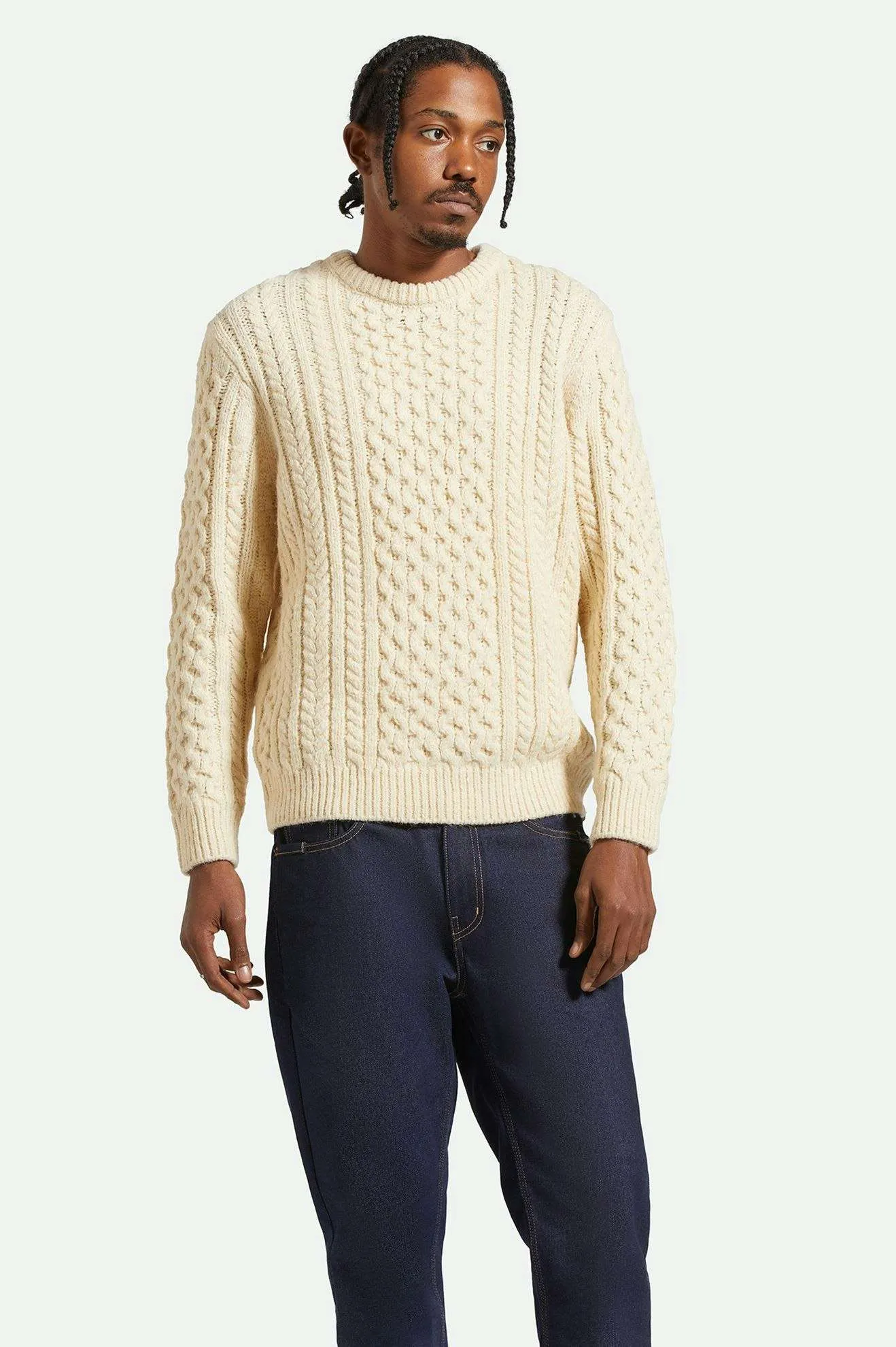 Classic Fisherman Cable Knit Sweater