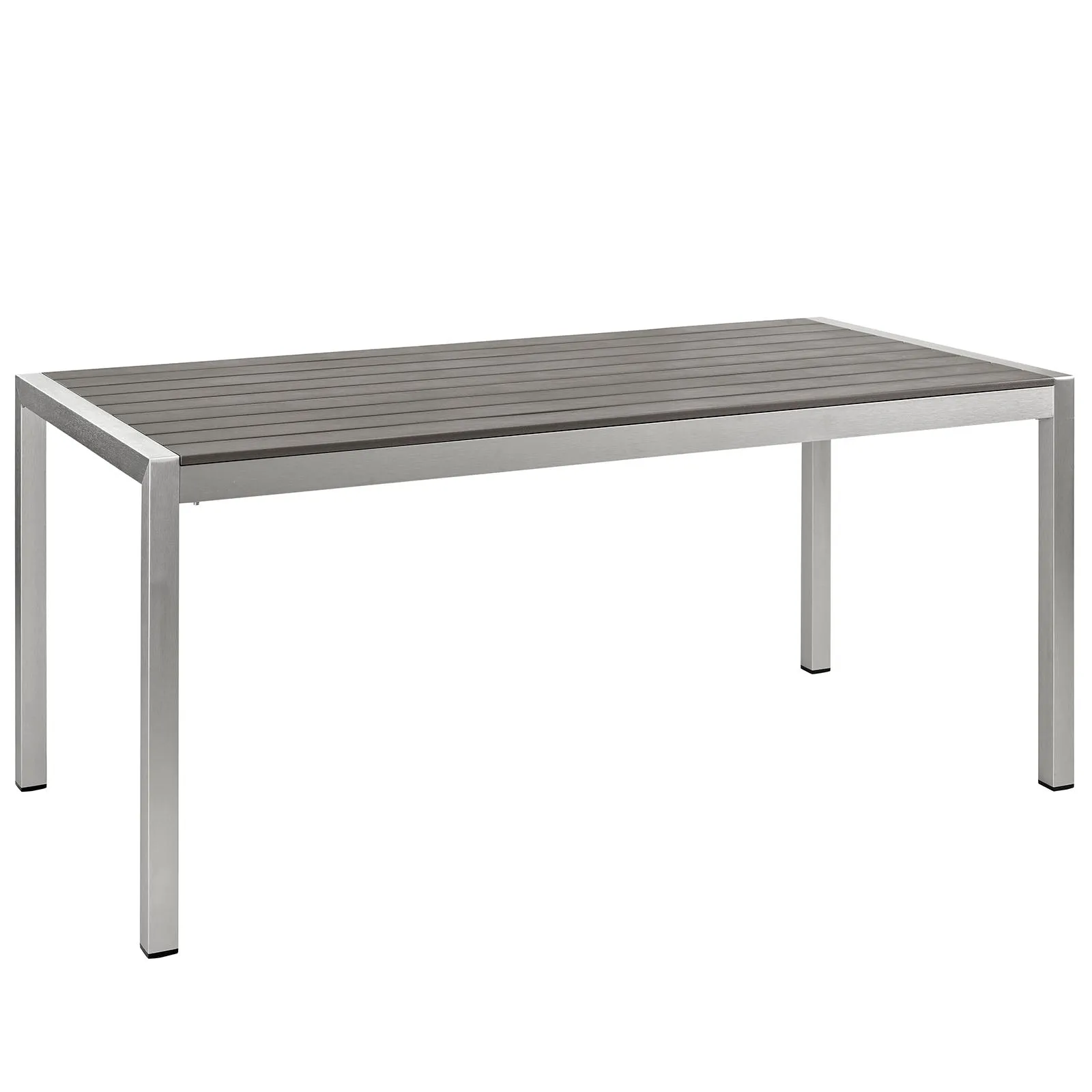 Coast 5-Piece Outdoor Patio Aluminum Dining Set 71” - Mesh Chairs