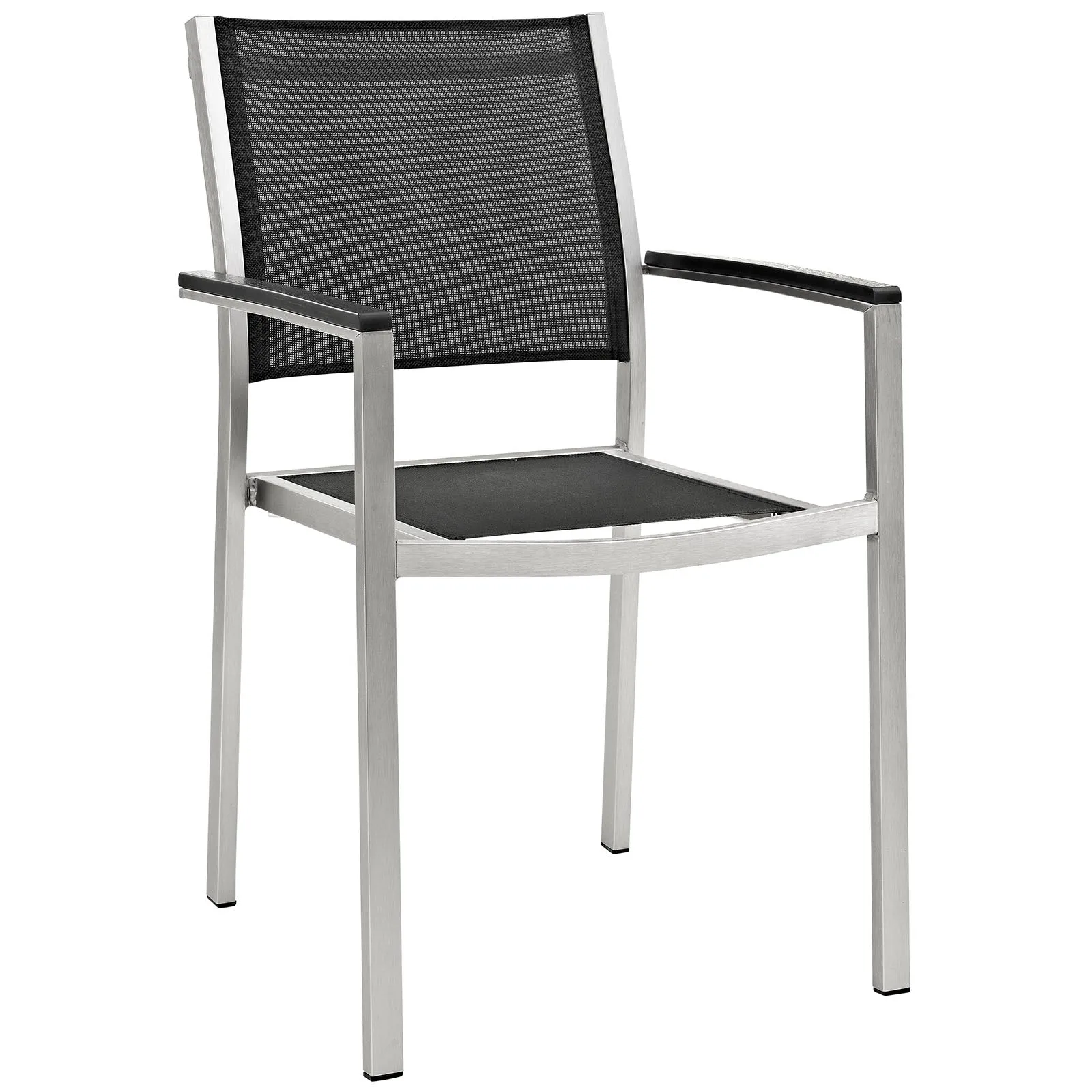 Coast 5-Piece Outdoor Patio Aluminum Dining Set 71” - Mesh Chairs