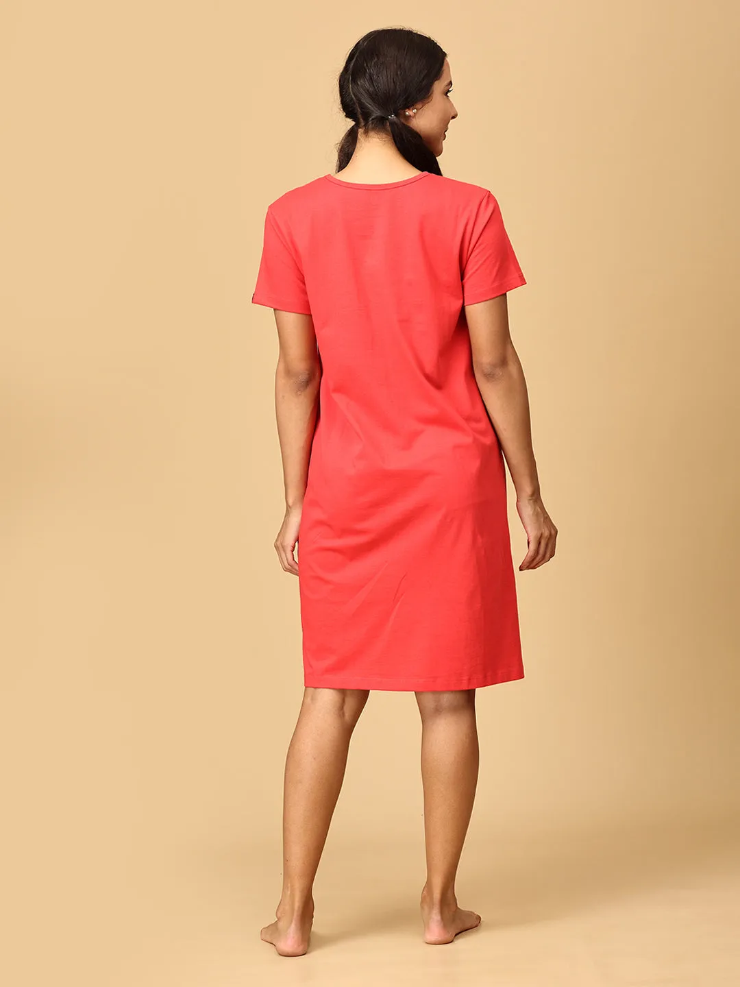 Combo Of Sleepy Mumma & Baby On Board Maternity T-Shirt Dress