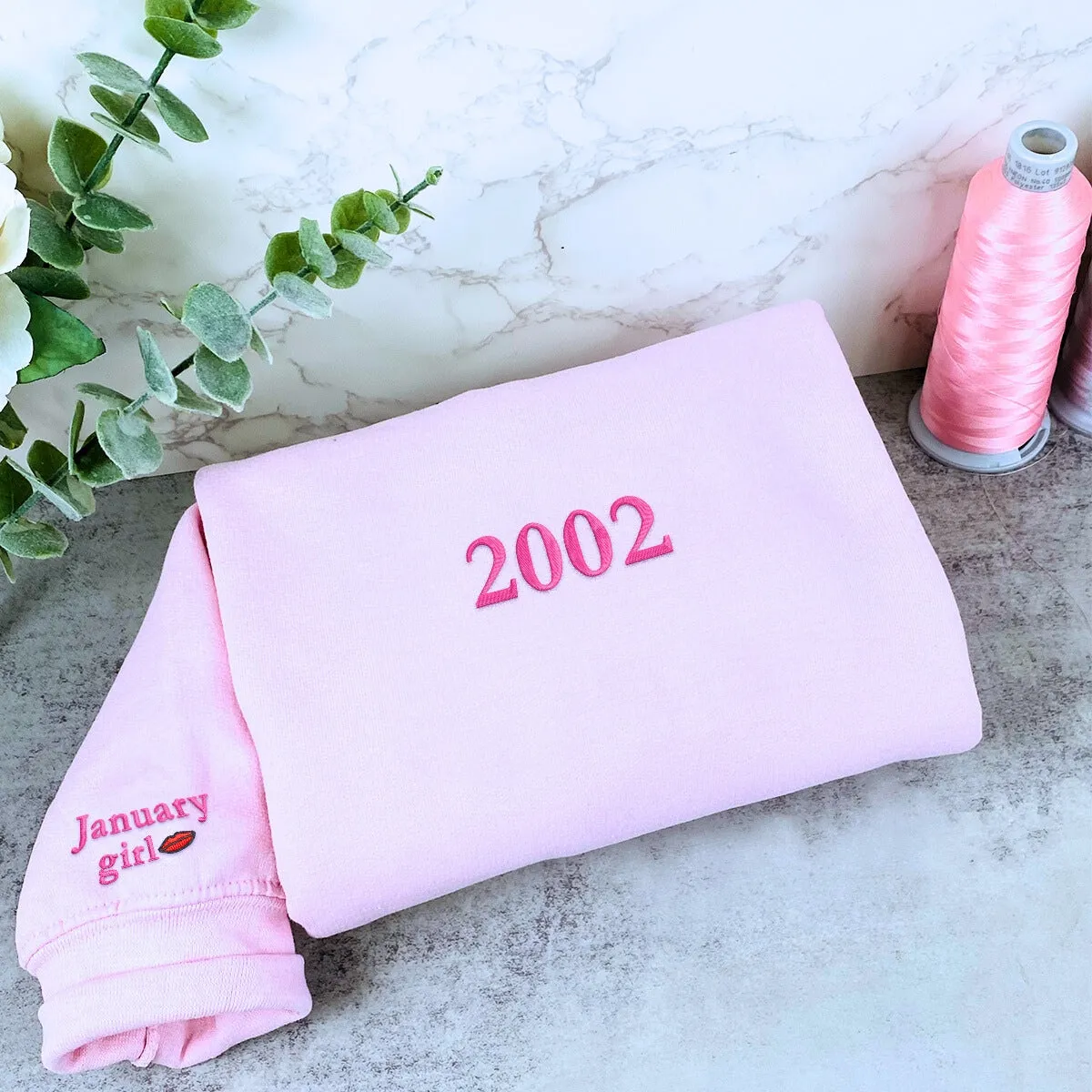 Custom Embroidered Year Sweatshirt