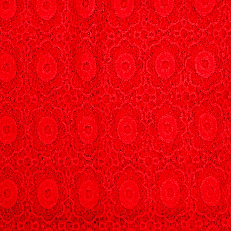 Dentelle polyester Marina rouge