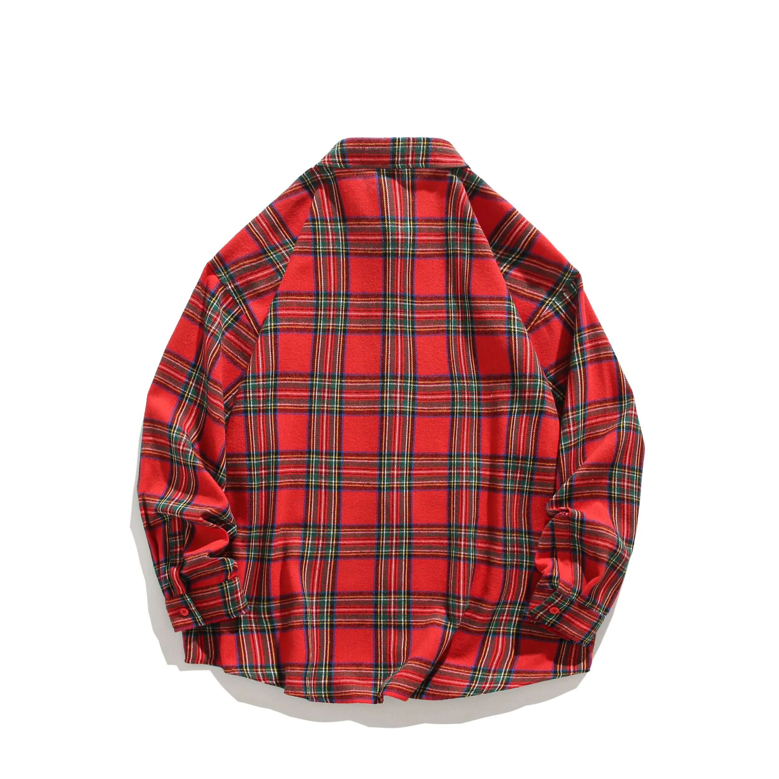 Faire Echo Street Style Yellow Plaid Shirt