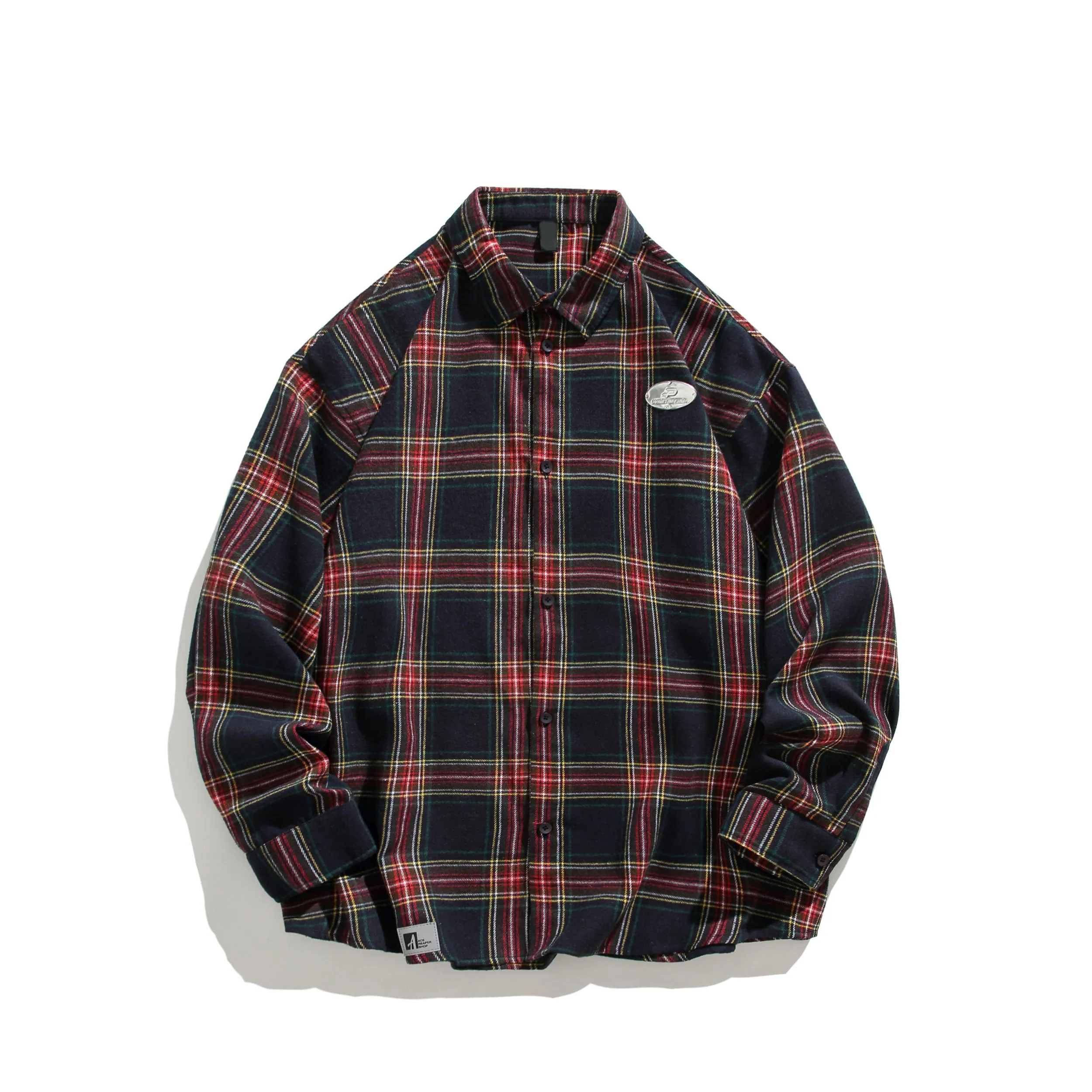 Faire Echo Street Style Yellow Plaid Shirt