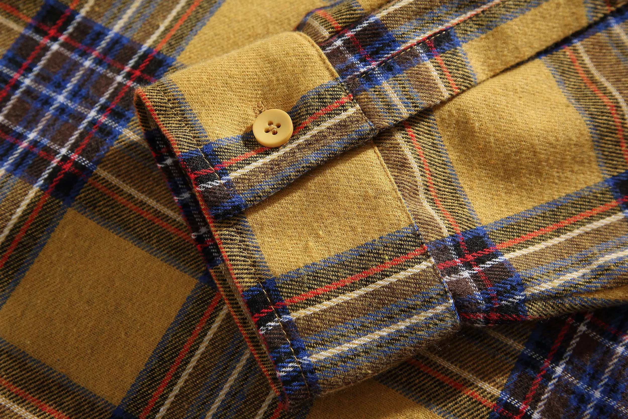 Faire Echo Street Style Yellow Plaid Shirt