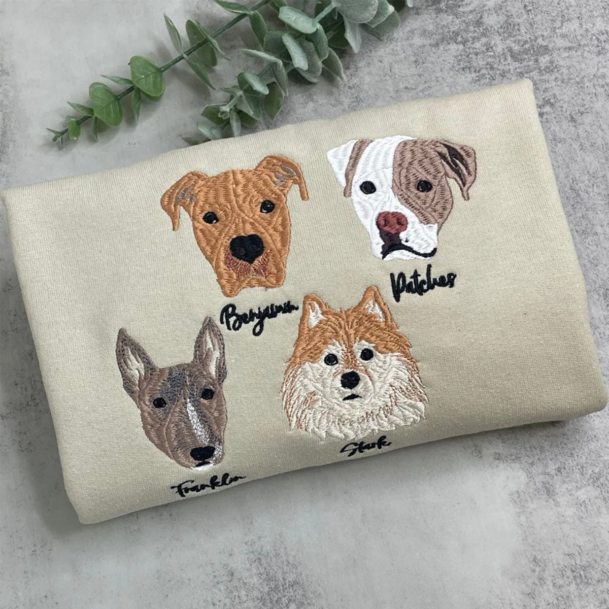 Golden Retriever Sweatshirt or Hoodie, Custom Embroidered Gift from Photo Name