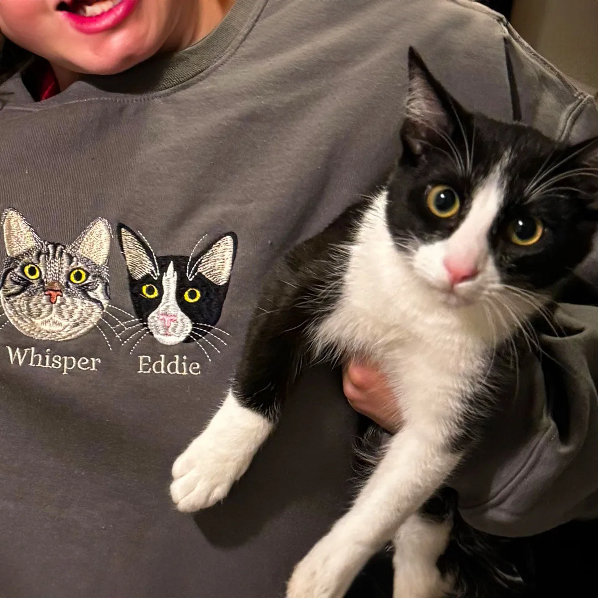 Golden Retriever Sweatshirt or Hoodie, Custom Embroidered Gift from Photo Name