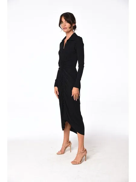 Jersey Midi Shirt Dress