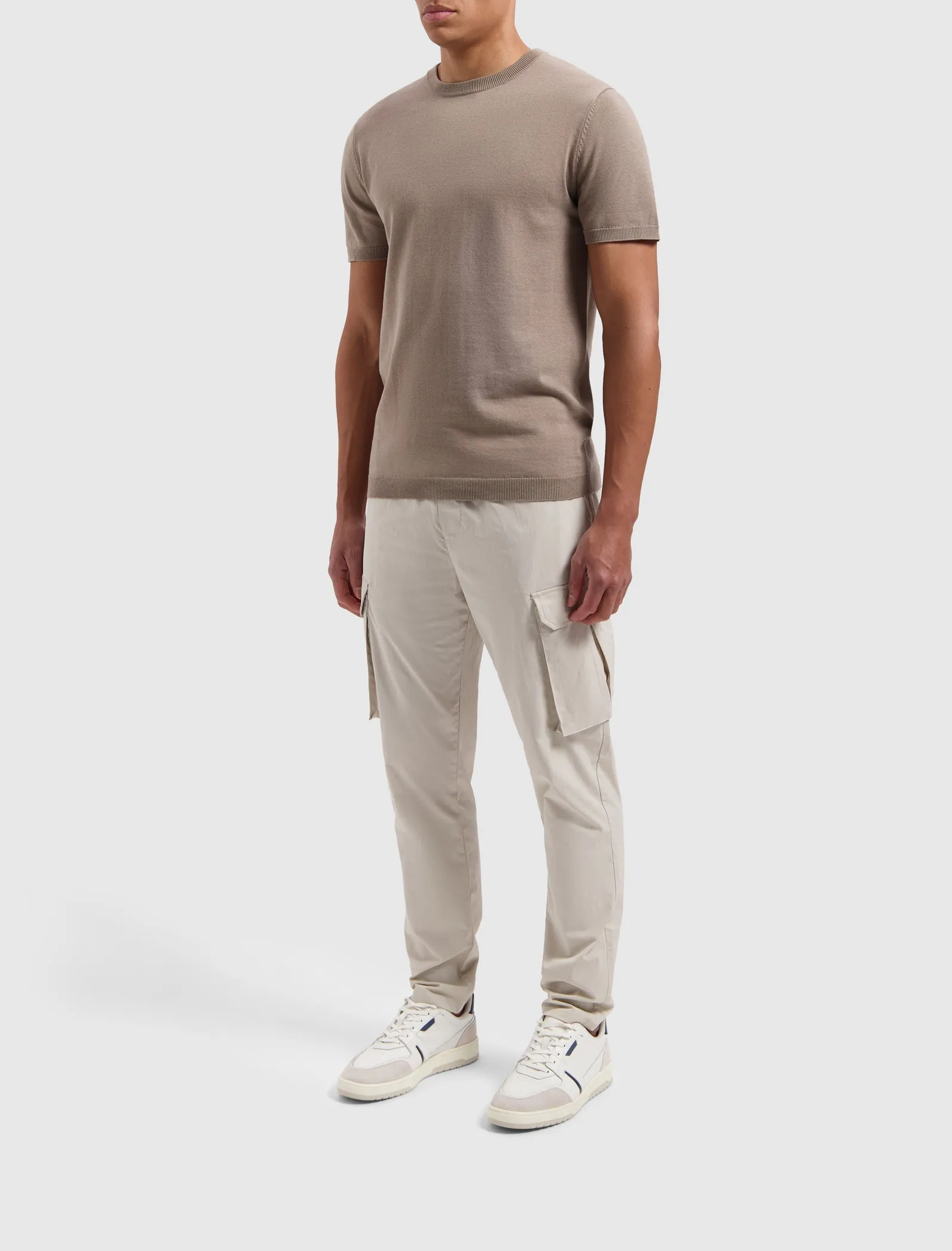 Knitwear T-shirt | Taupe