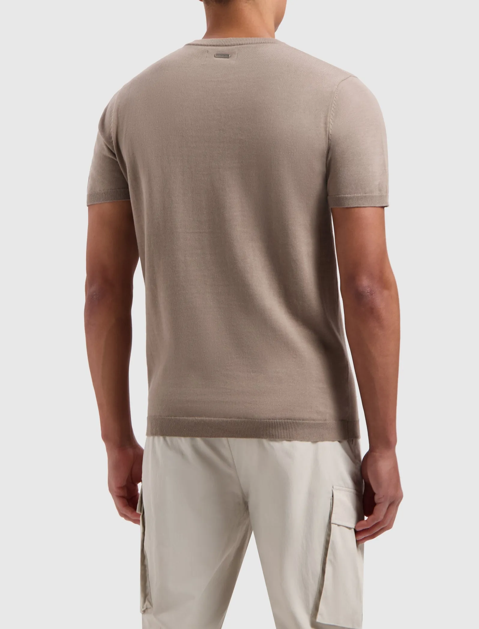 Knitwear T-shirt | Taupe