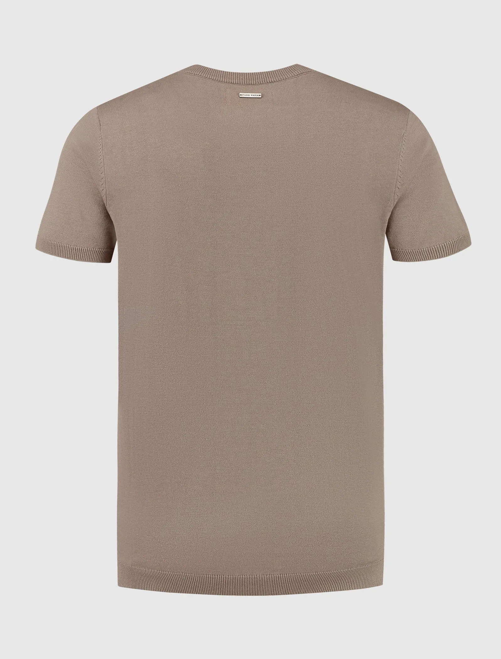 Knitwear T-shirt | Taupe