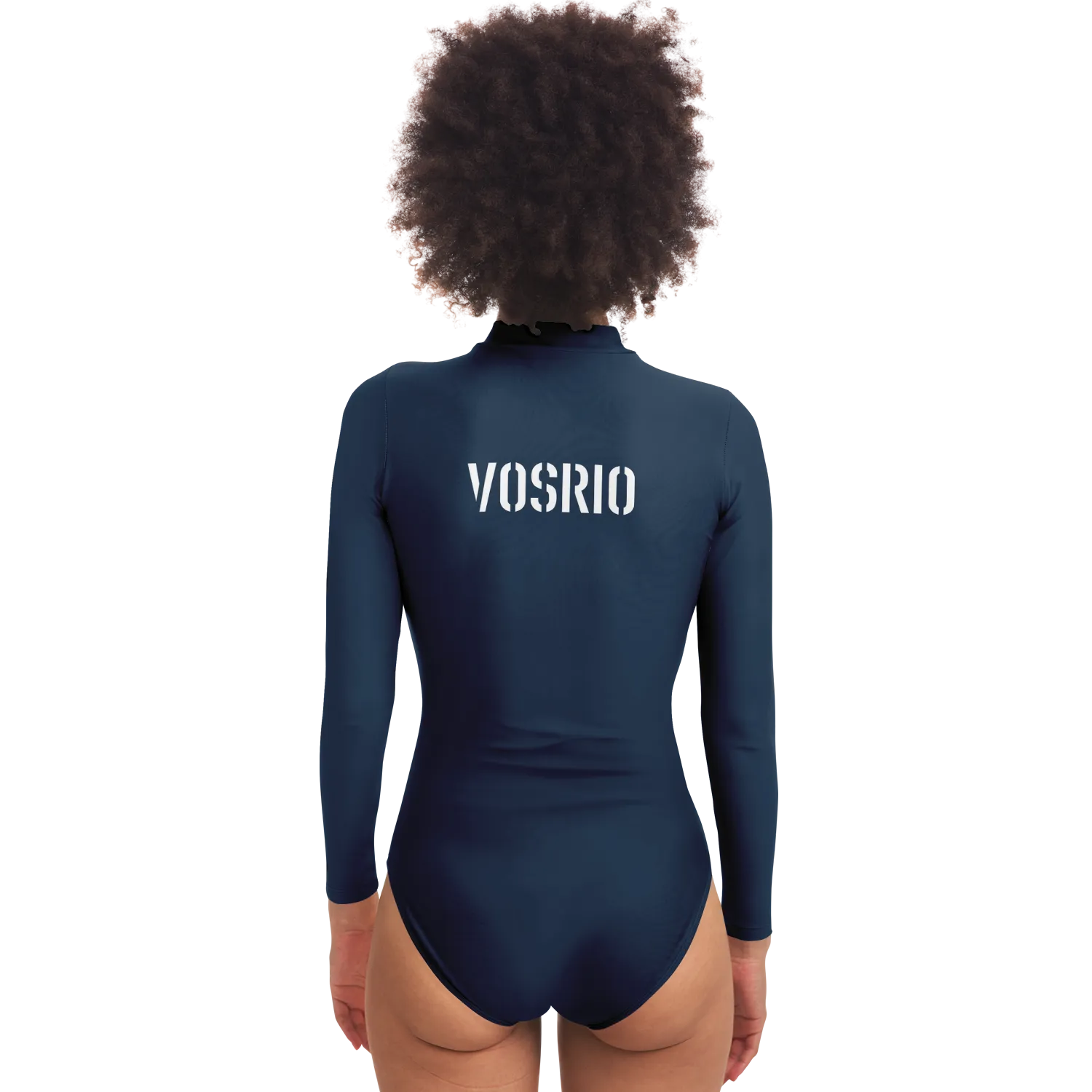 Leros Diving Academy 1991 Women's Navy Long Sleeve Body Suit