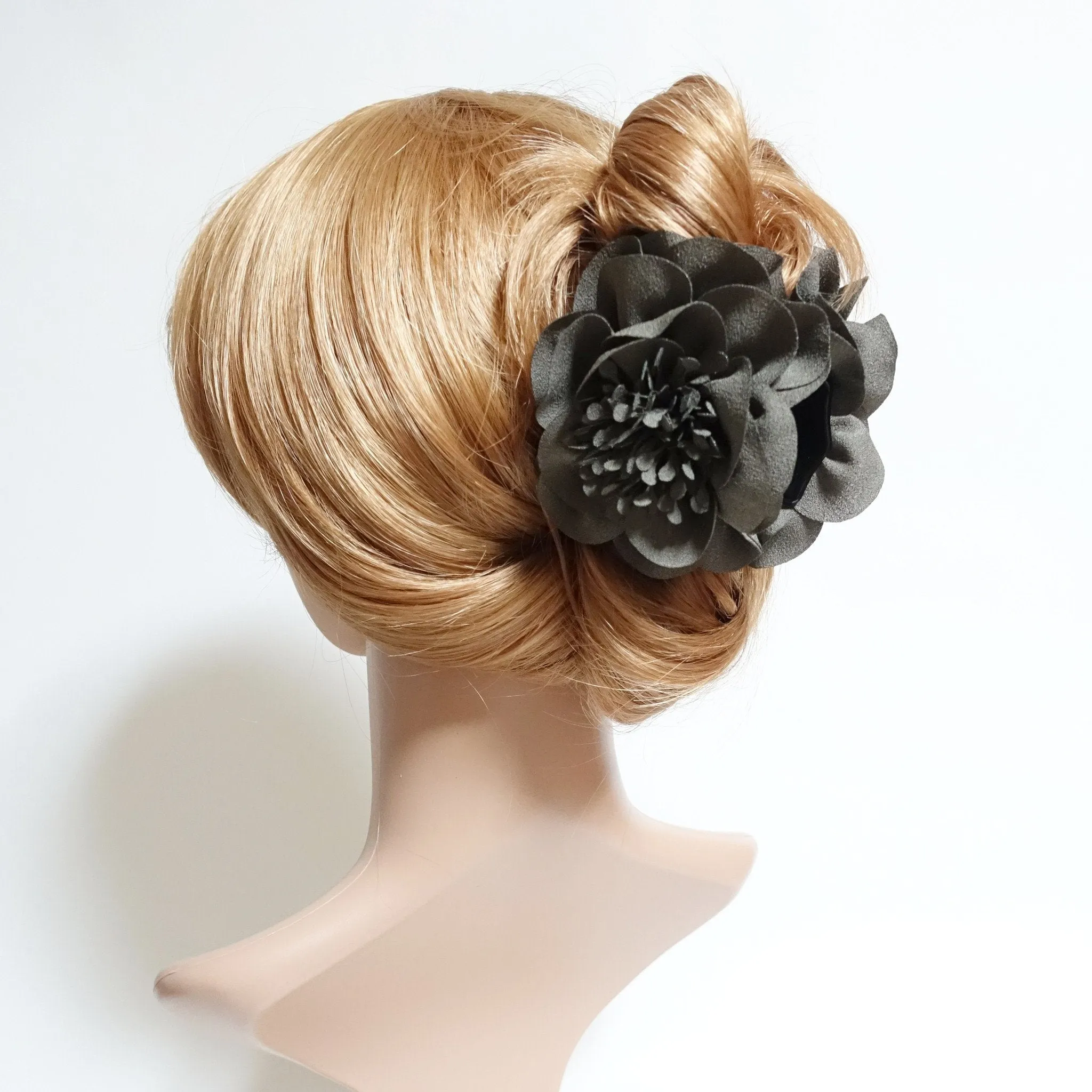 Long stamen pistil Flower Hair Jaw Claw Clip