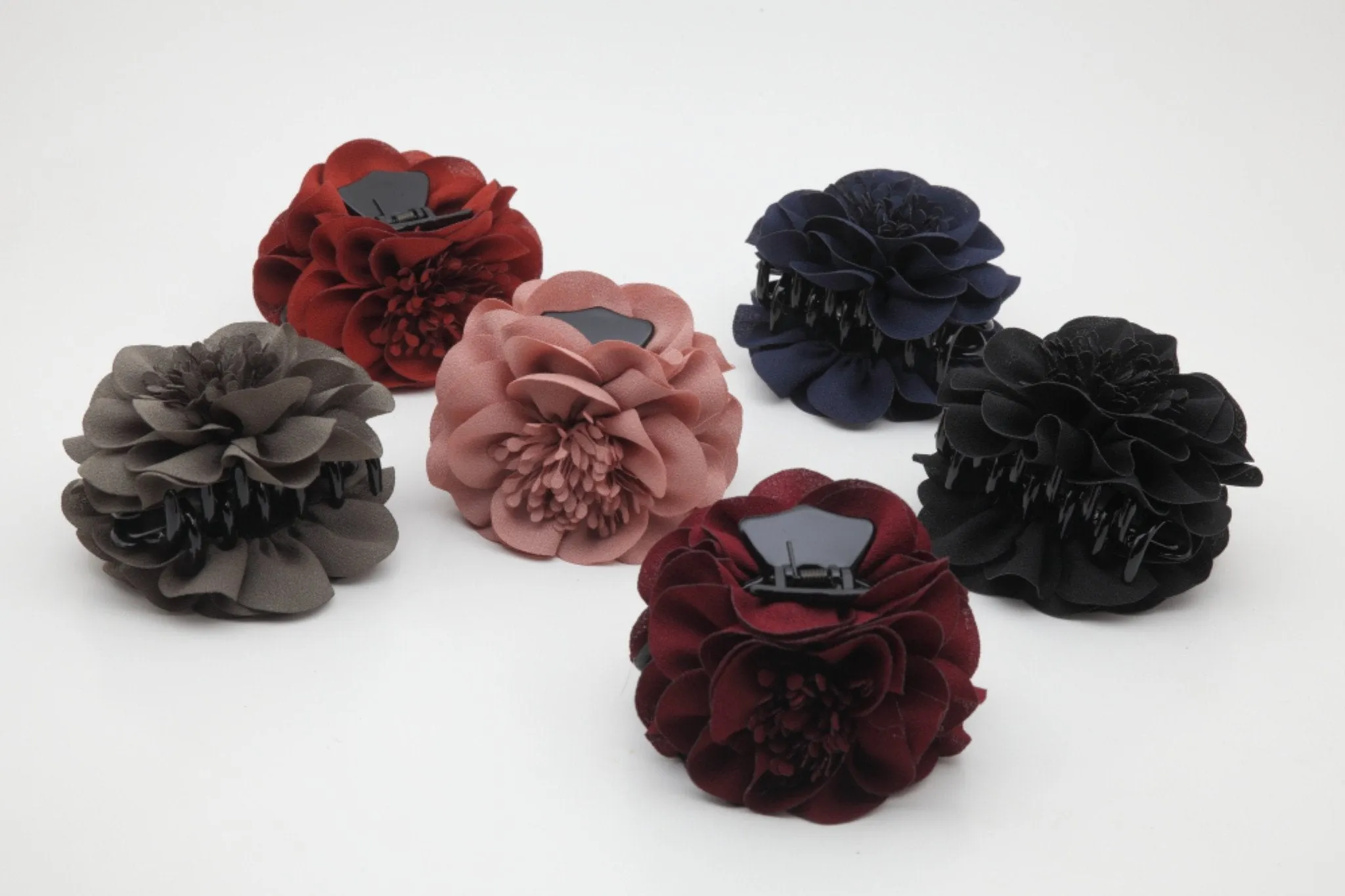 Long stamen pistil Flower Hair Jaw Claw Clip