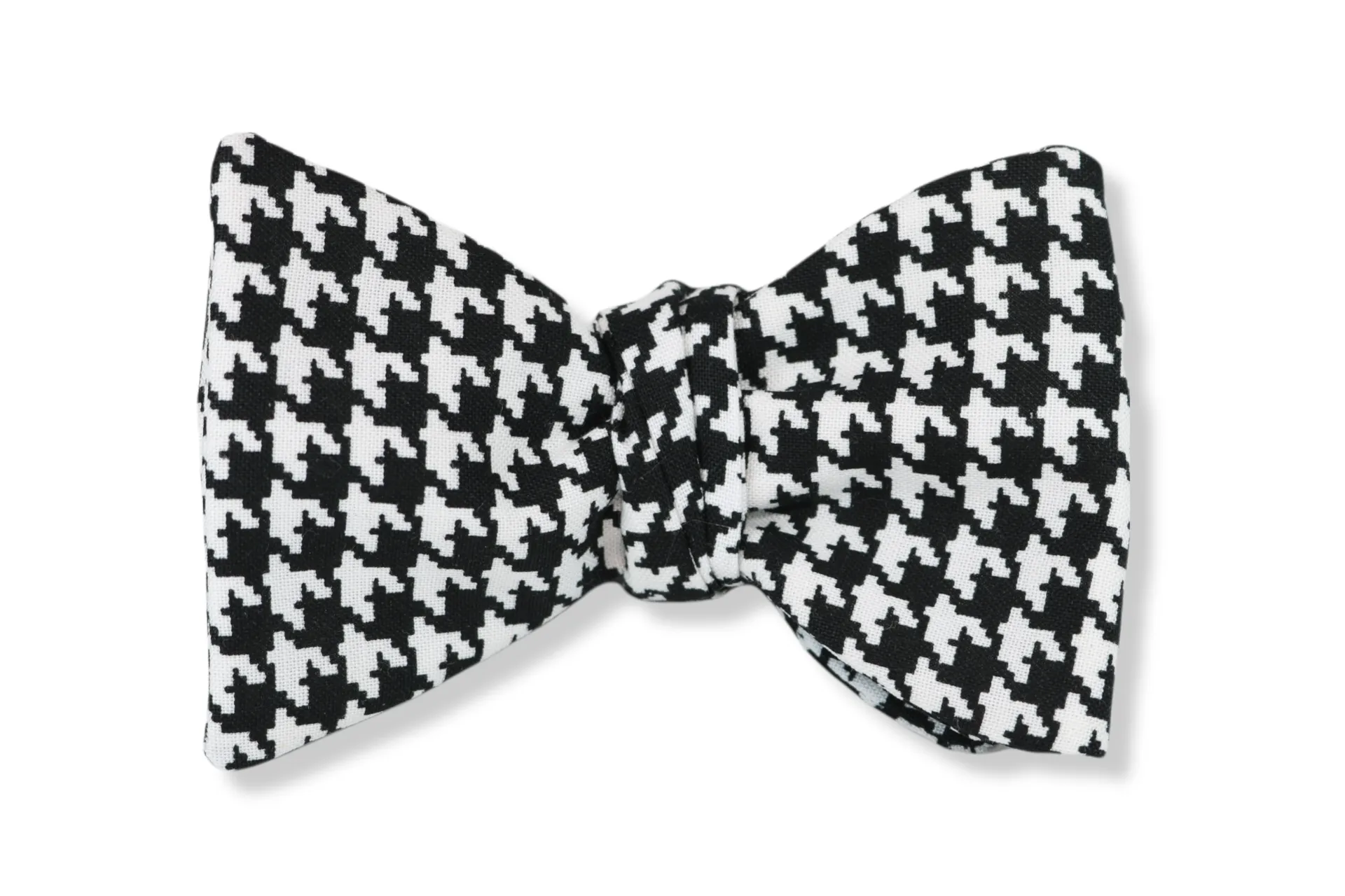 Mac Authur Hounds Tooth Butterfly Bow Tie