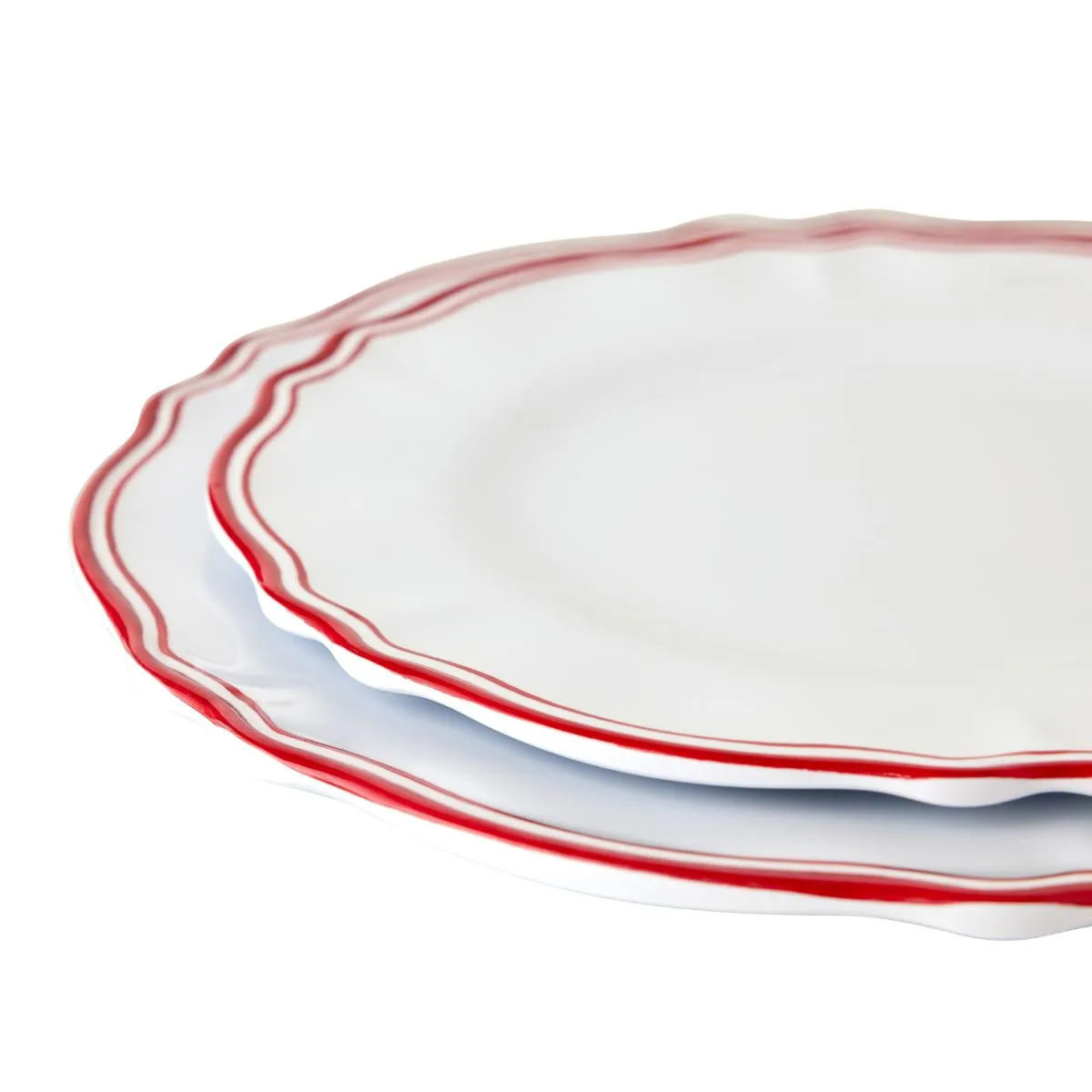 Maison Red Salad Plate