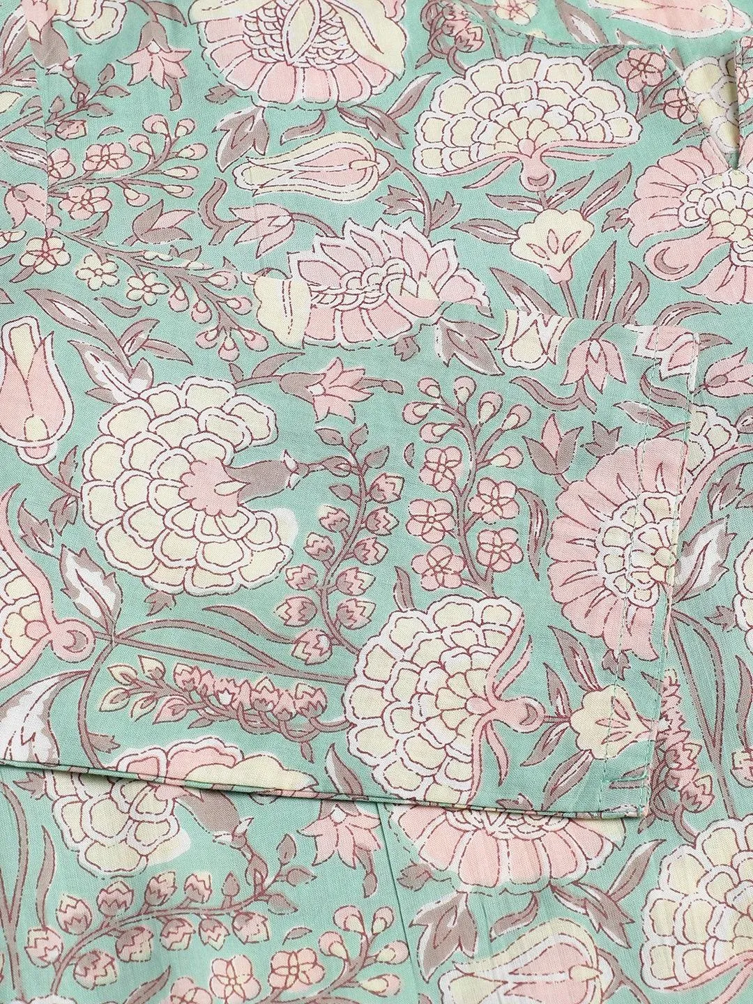 Mint Green Printed Loungewear/Nightwear