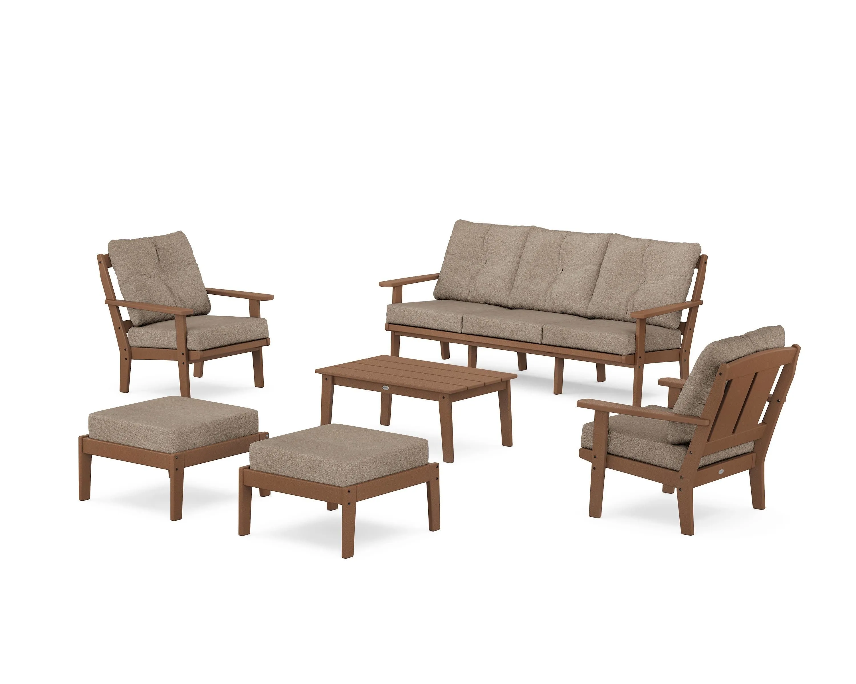 Mission 6-Piece Lounge Sofa Set