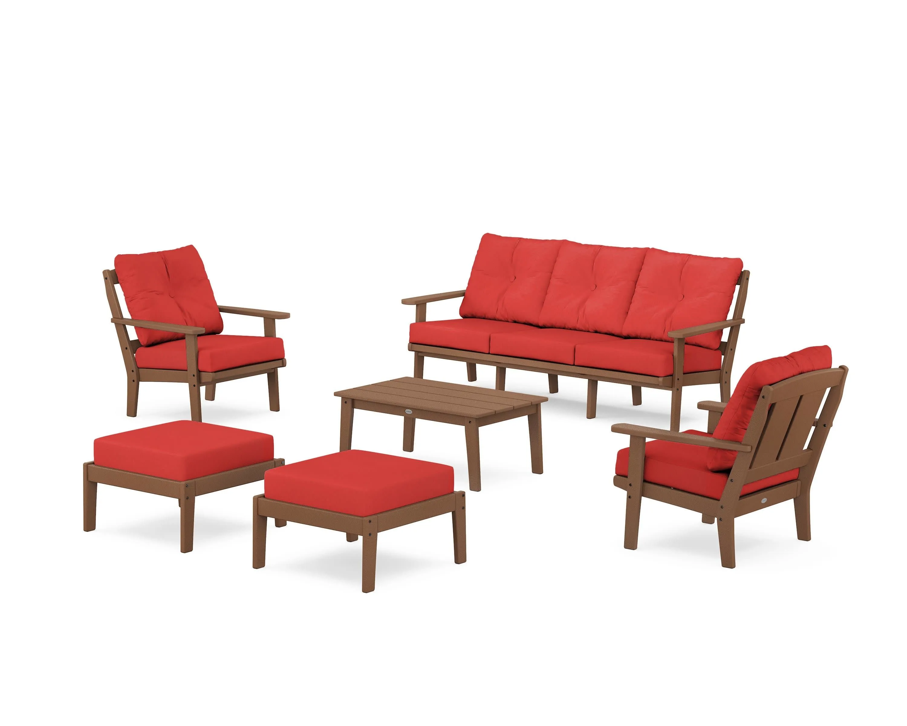 Mission 6-Piece Lounge Sofa Set
