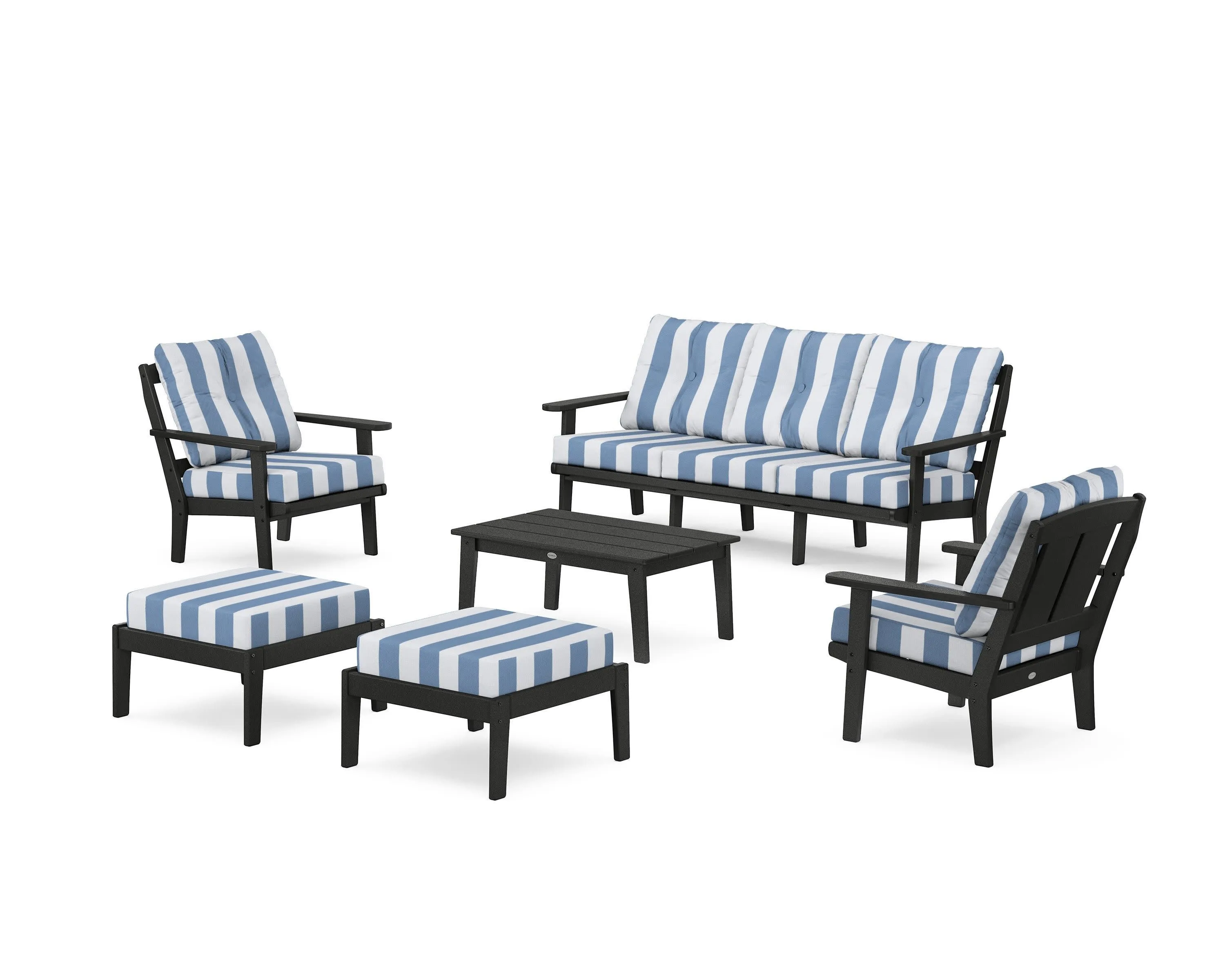 Mission 6-Piece Lounge Sofa Set