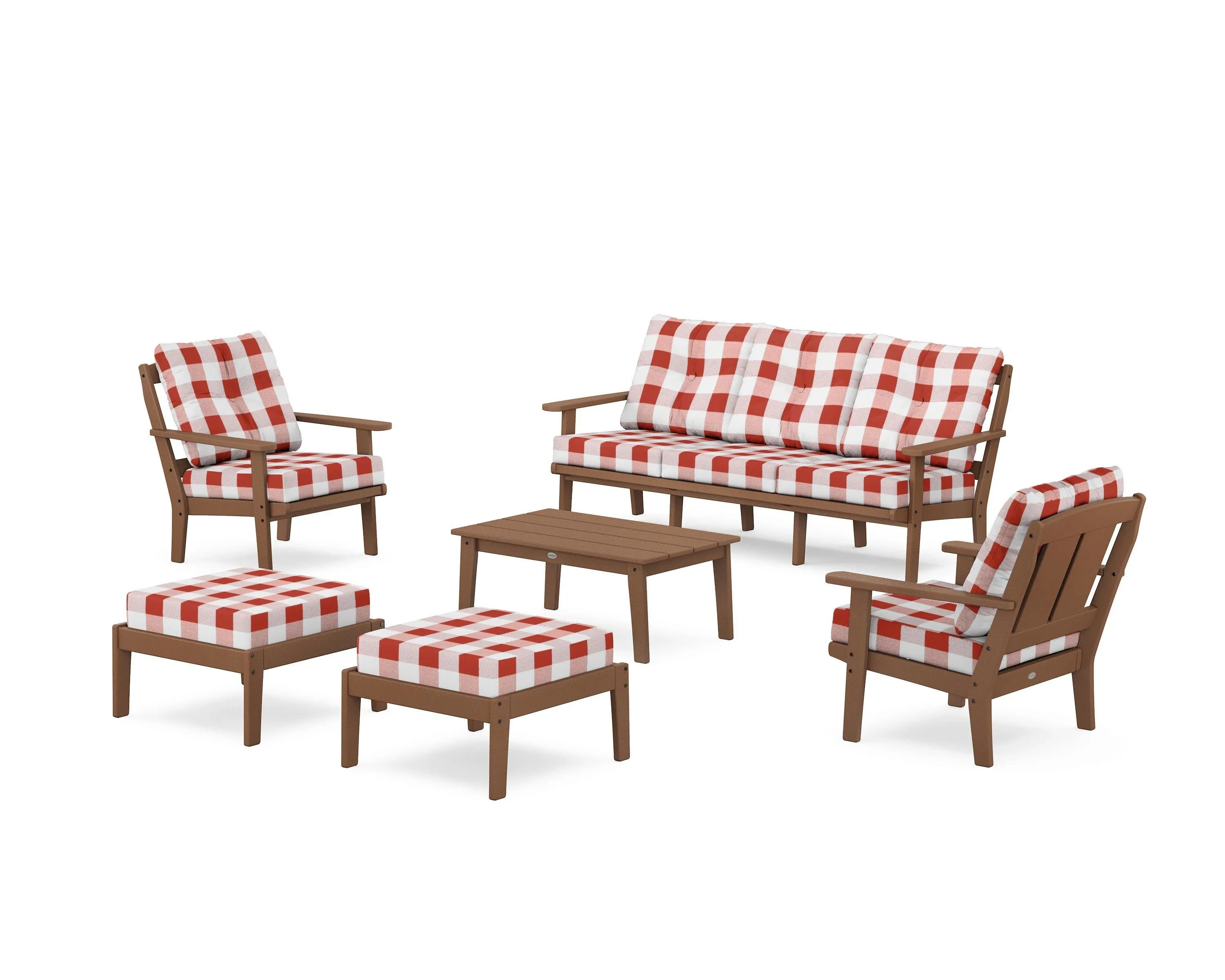 Mission 6-Piece Lounge Sofa Set
