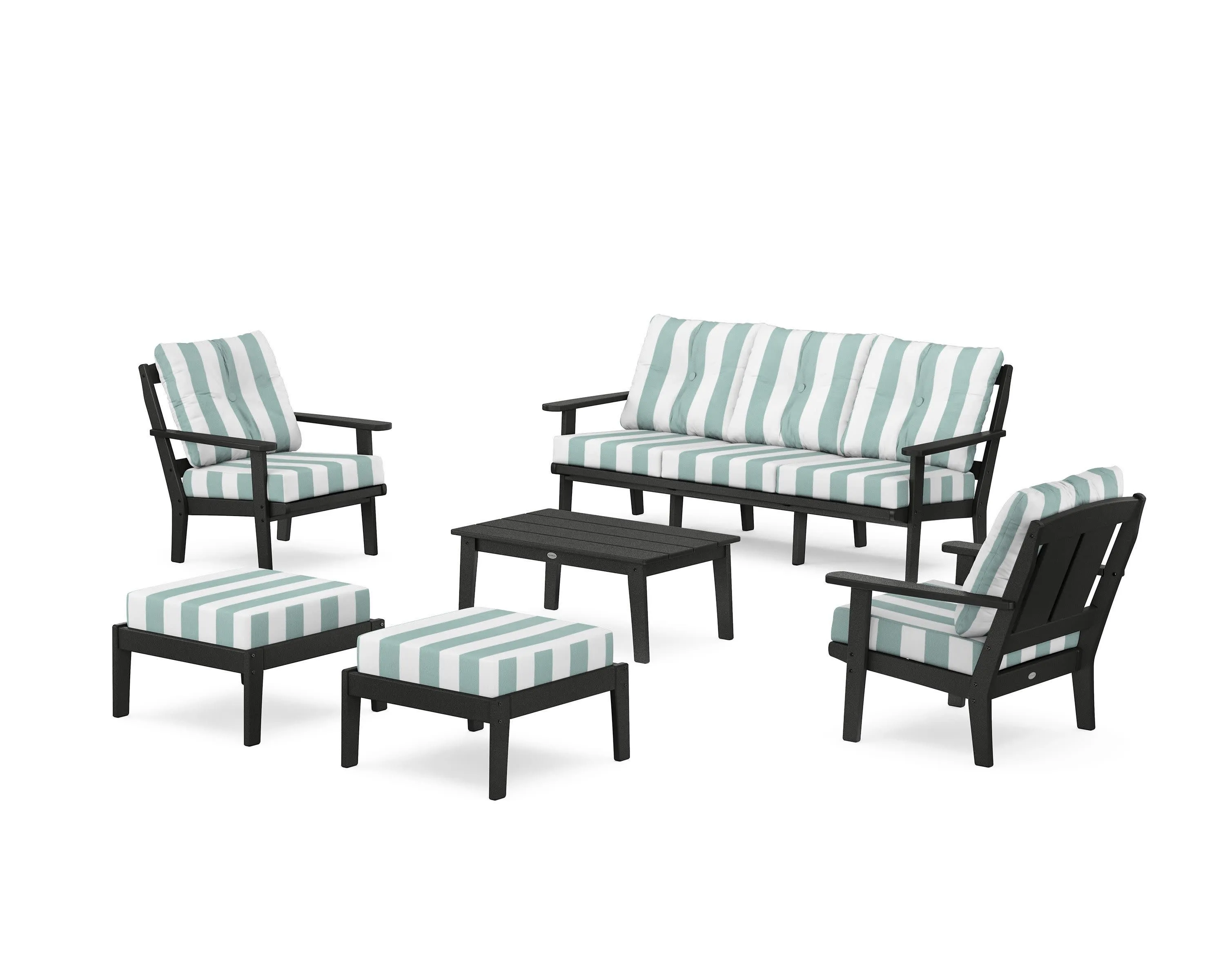Mission 6-Piece Lounge Sofa Set