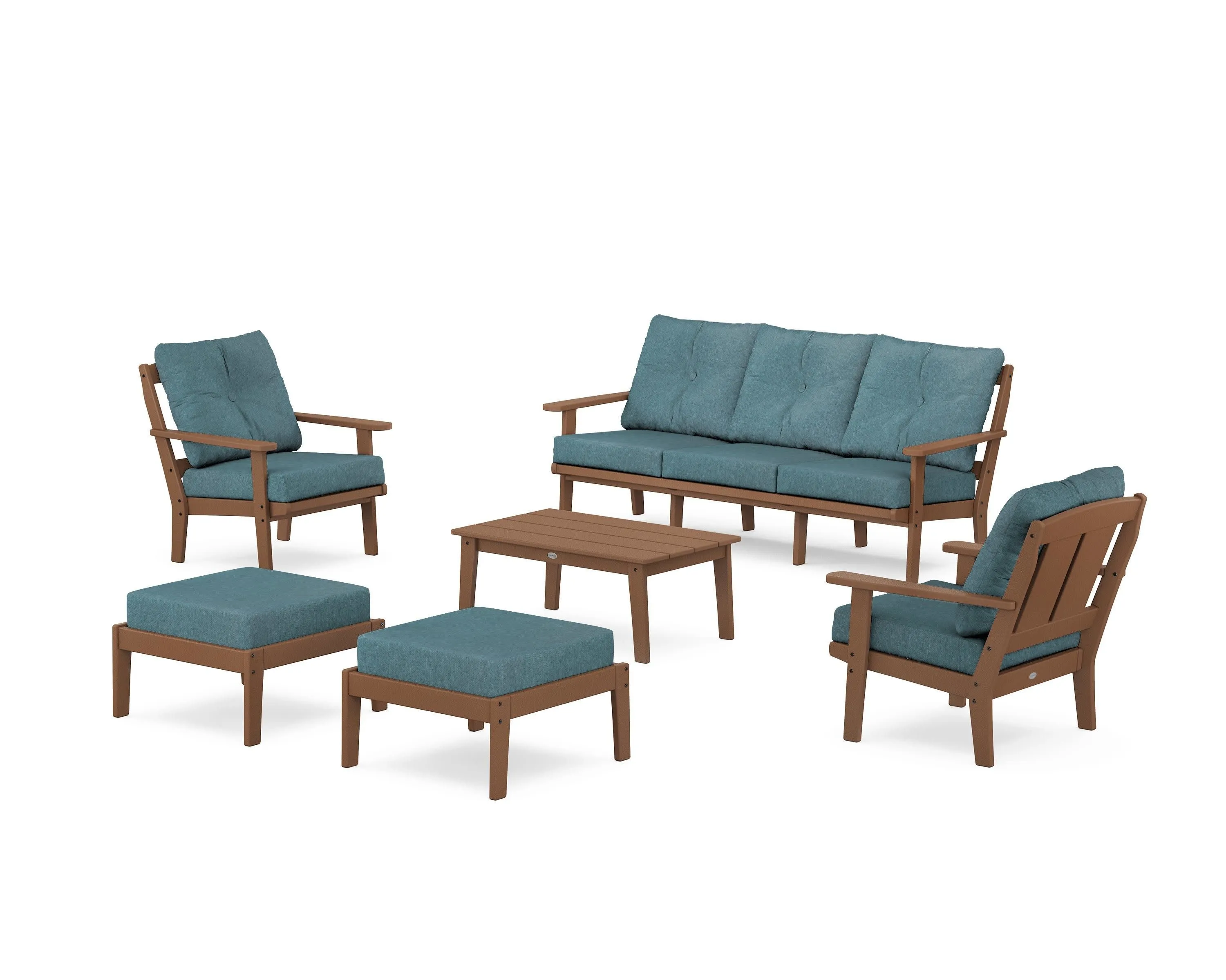 Mission 6-Piece Lounge Sofa Set