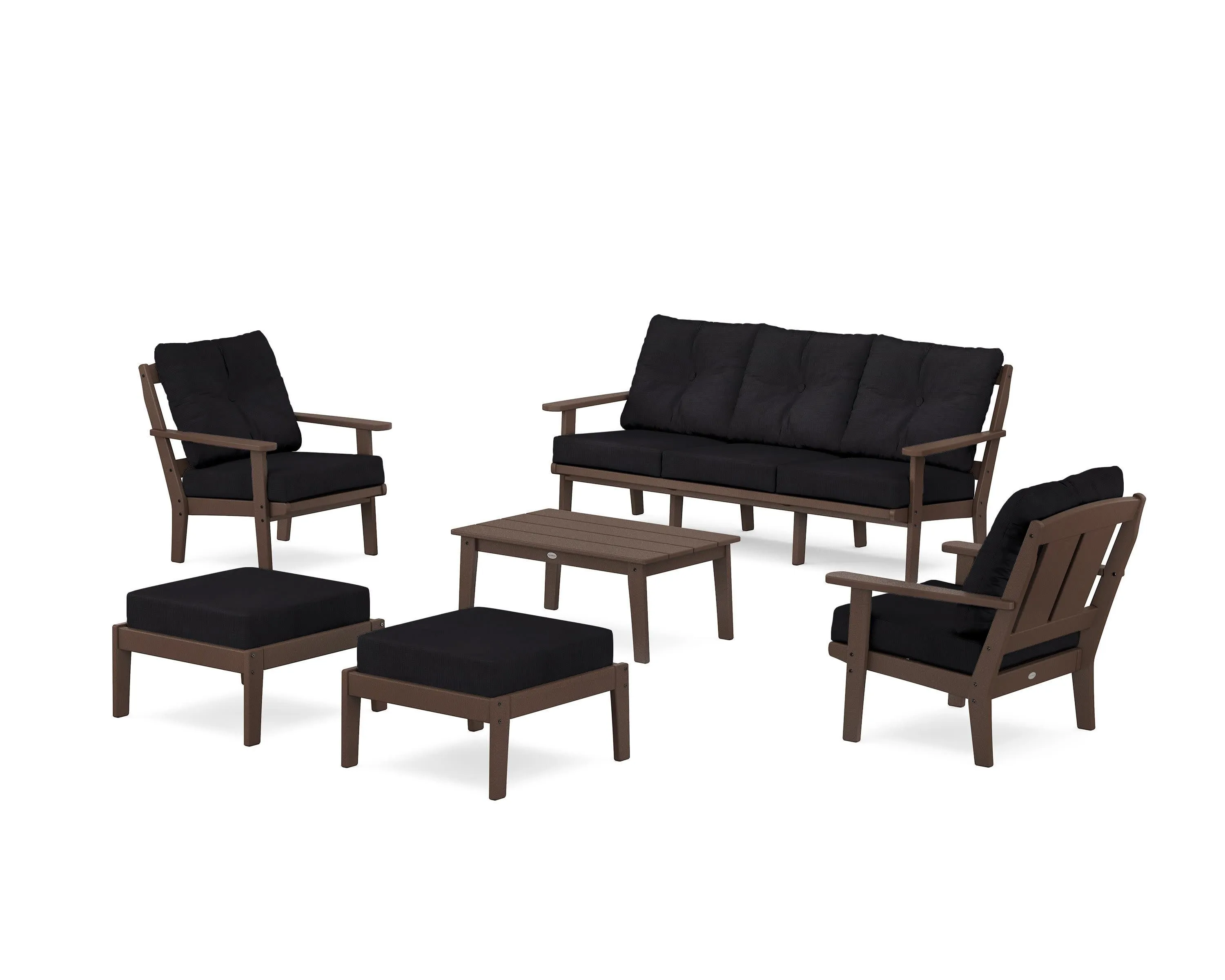 Mission 6-Piece Lounge Sofa Set