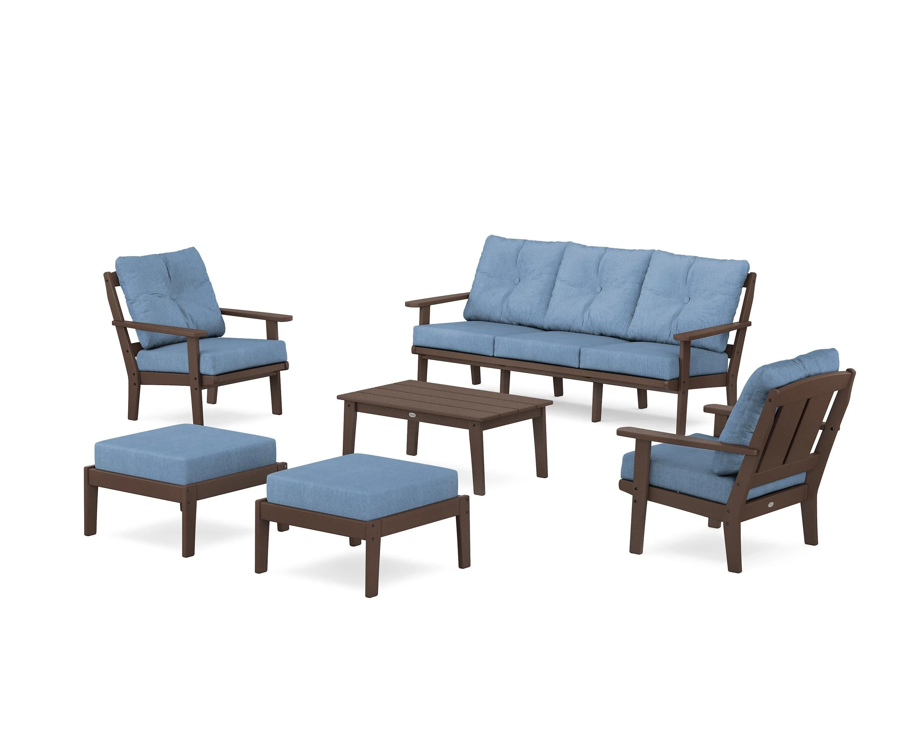 Mission 6-Piece Lounge Sofa Set