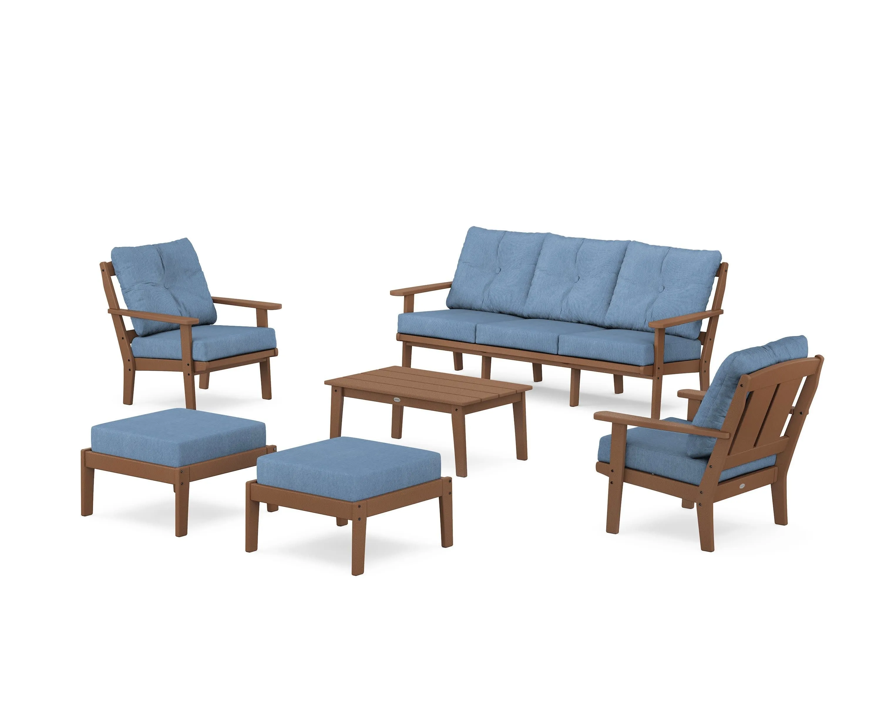 Mission 6-Piece Lounge Sofa Set