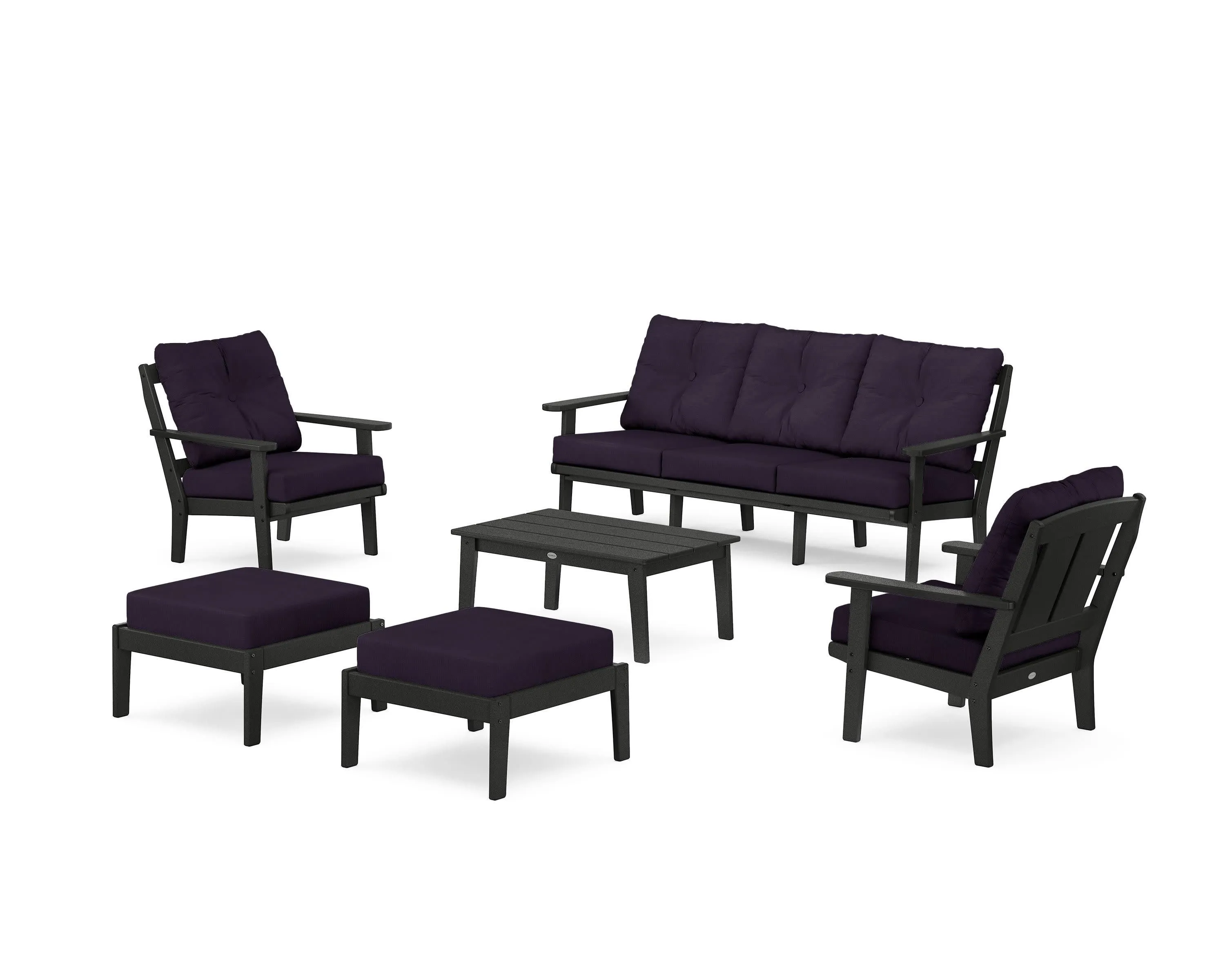 Mission 6-Piece Lounge Sofa Set