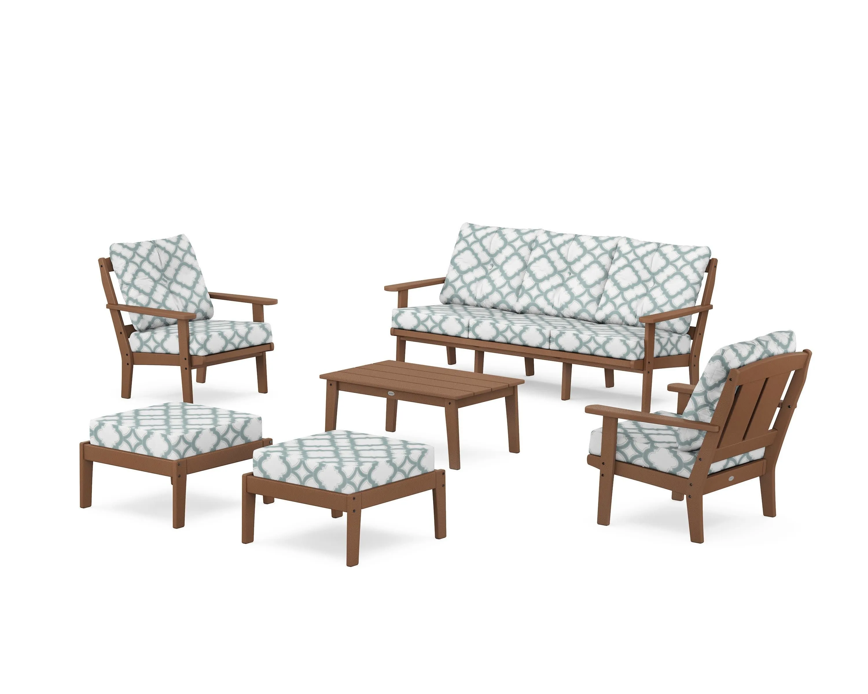 Mission 6-Piece Lounge Sofa Set
