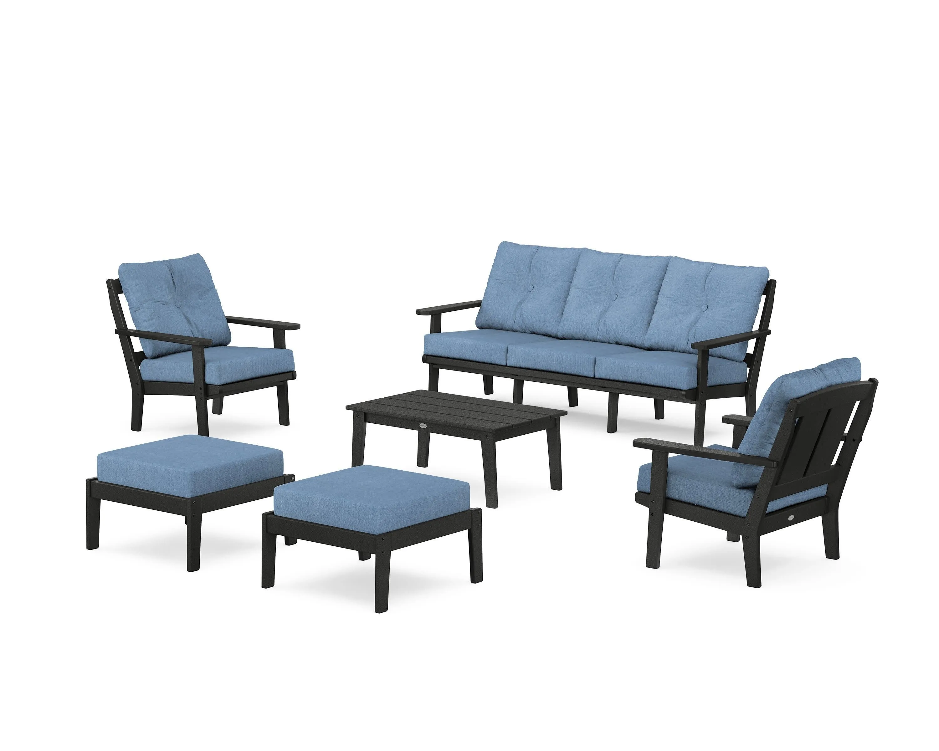 Mission 6-Piece Lounge Sofa Set